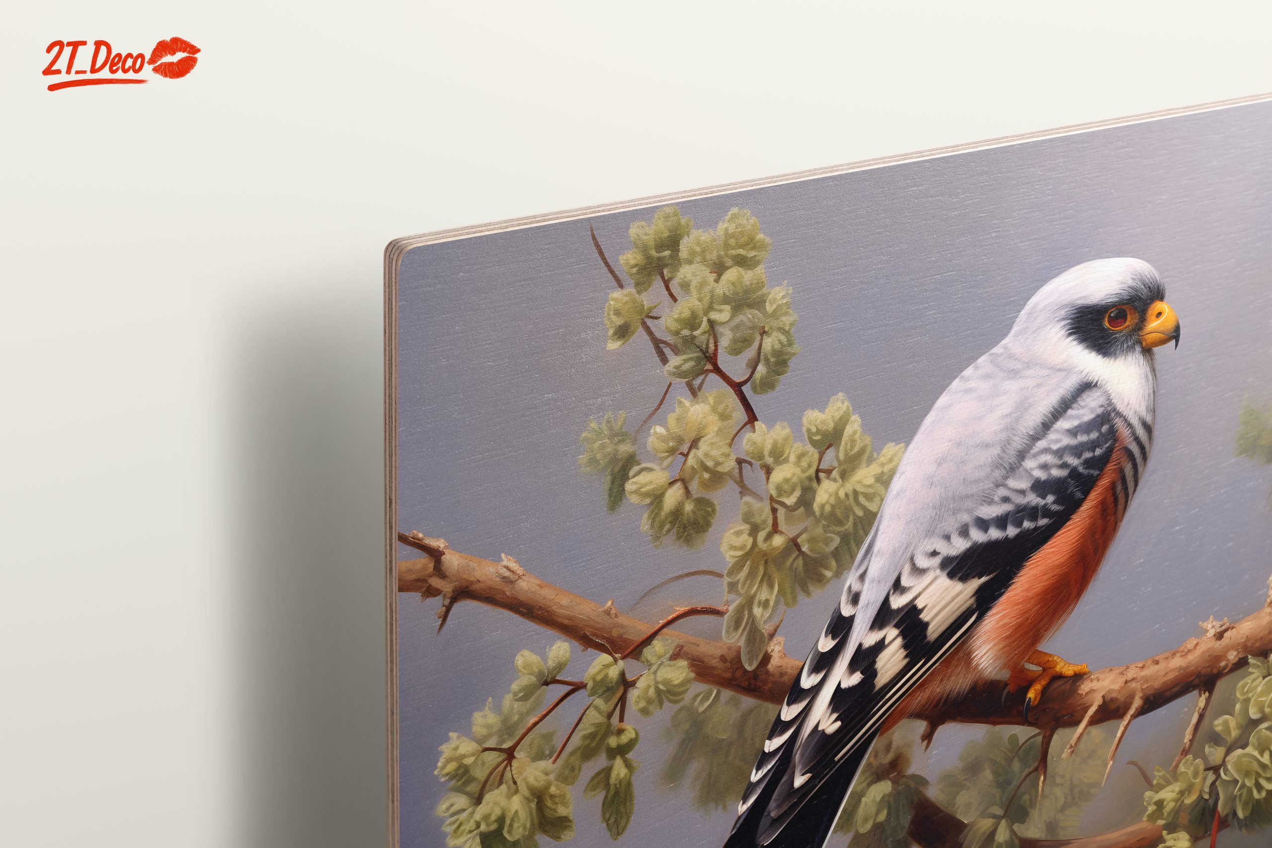 Stunning Bird Perched on Branch Artwork - Image 15