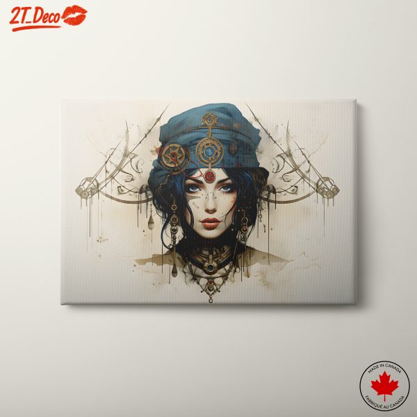 Futuristic Character Art with Steampunk Elements