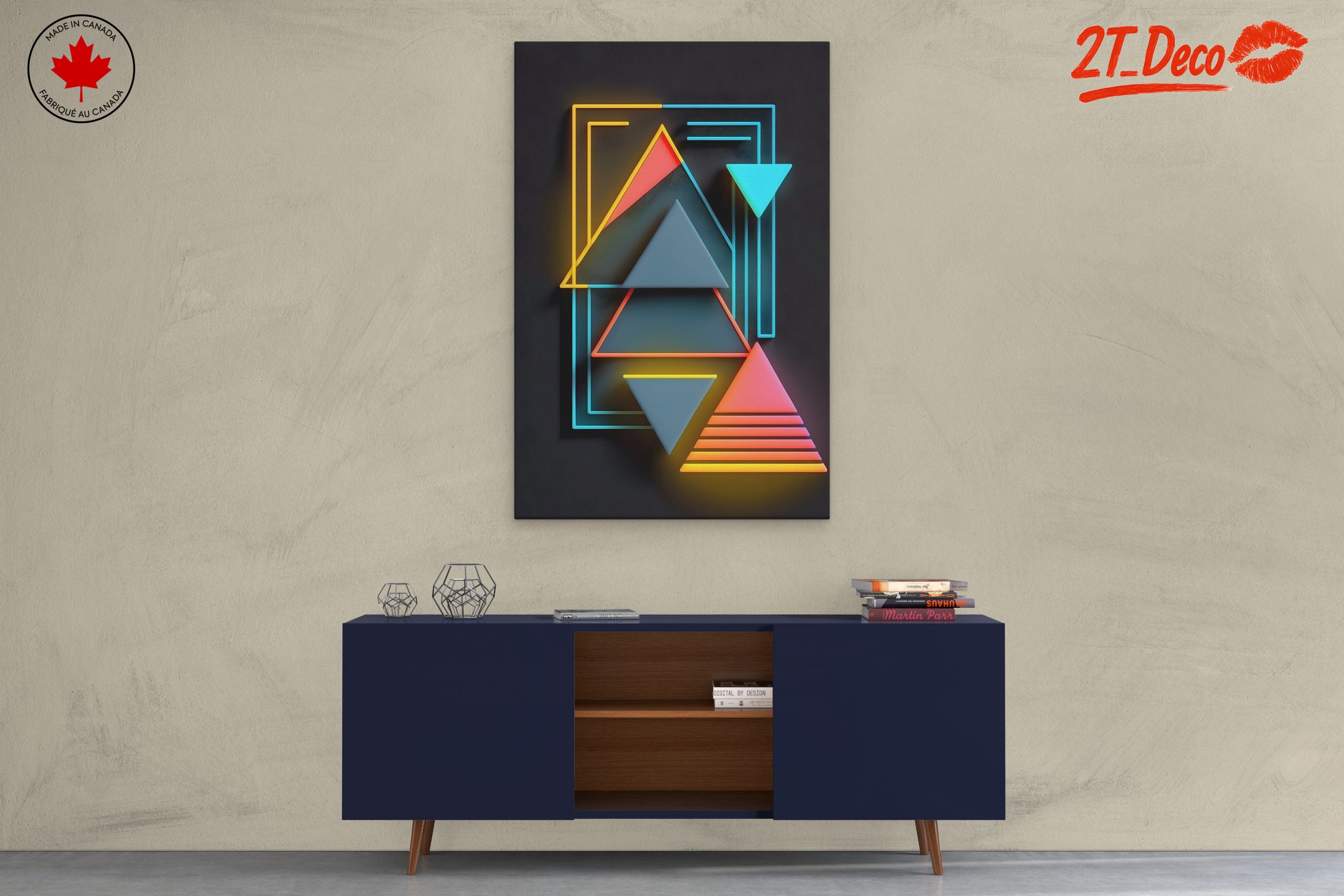 Geometric Neon Art for Modern Spaces - Image 3