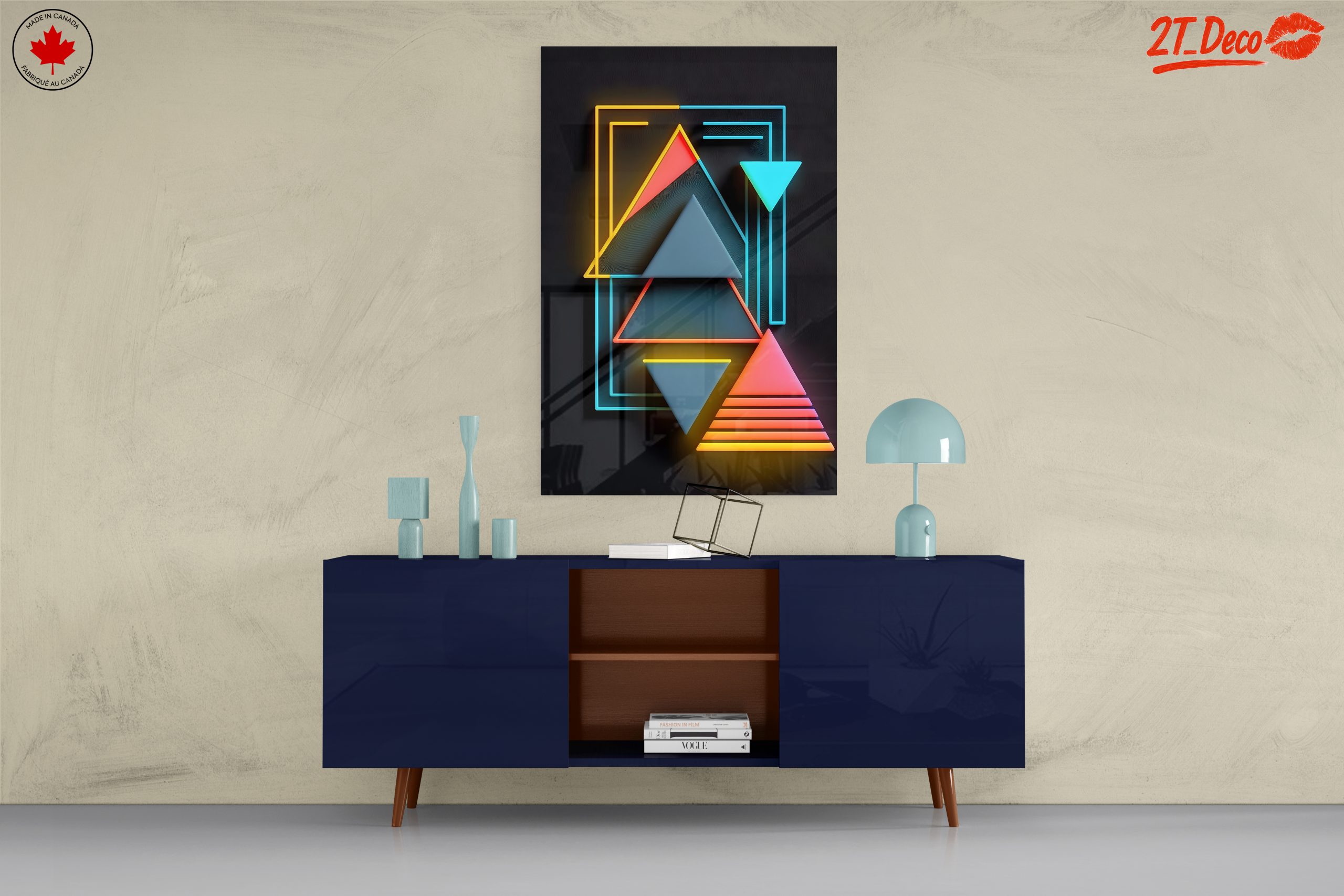 Geometric Neon Art for Modern Spaces - Image 8