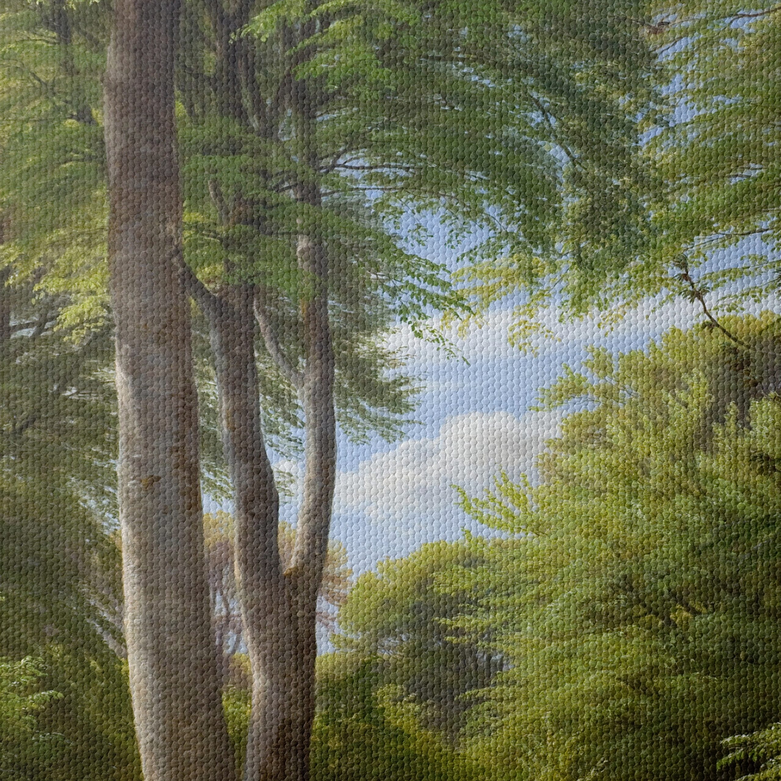 Charming Forest Scene with Children and Dog - Image 4