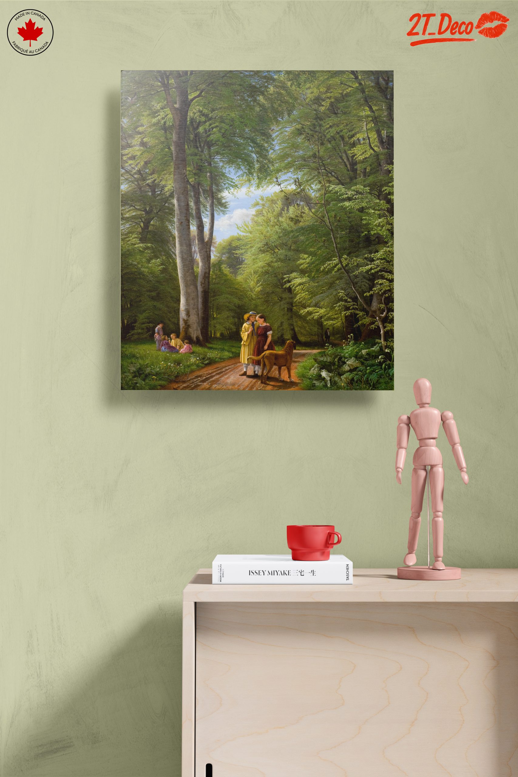 Charming Forest Scene with Children and Dog - Image 14