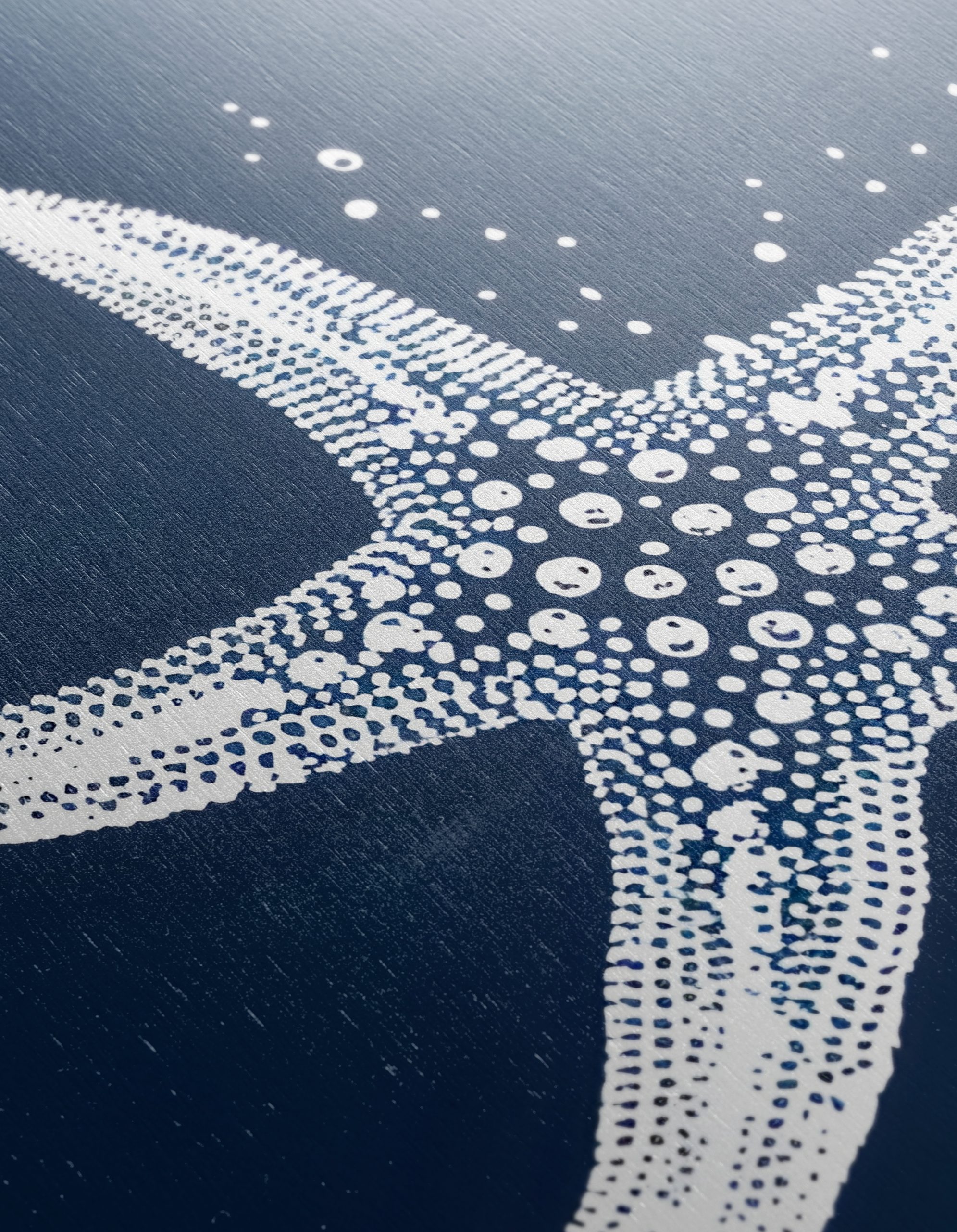 Abstract Starfish Art on Deep Blue Background - Image 12