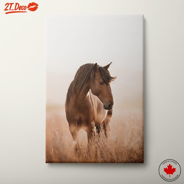 Majestic Horse in Natural Landscape Art