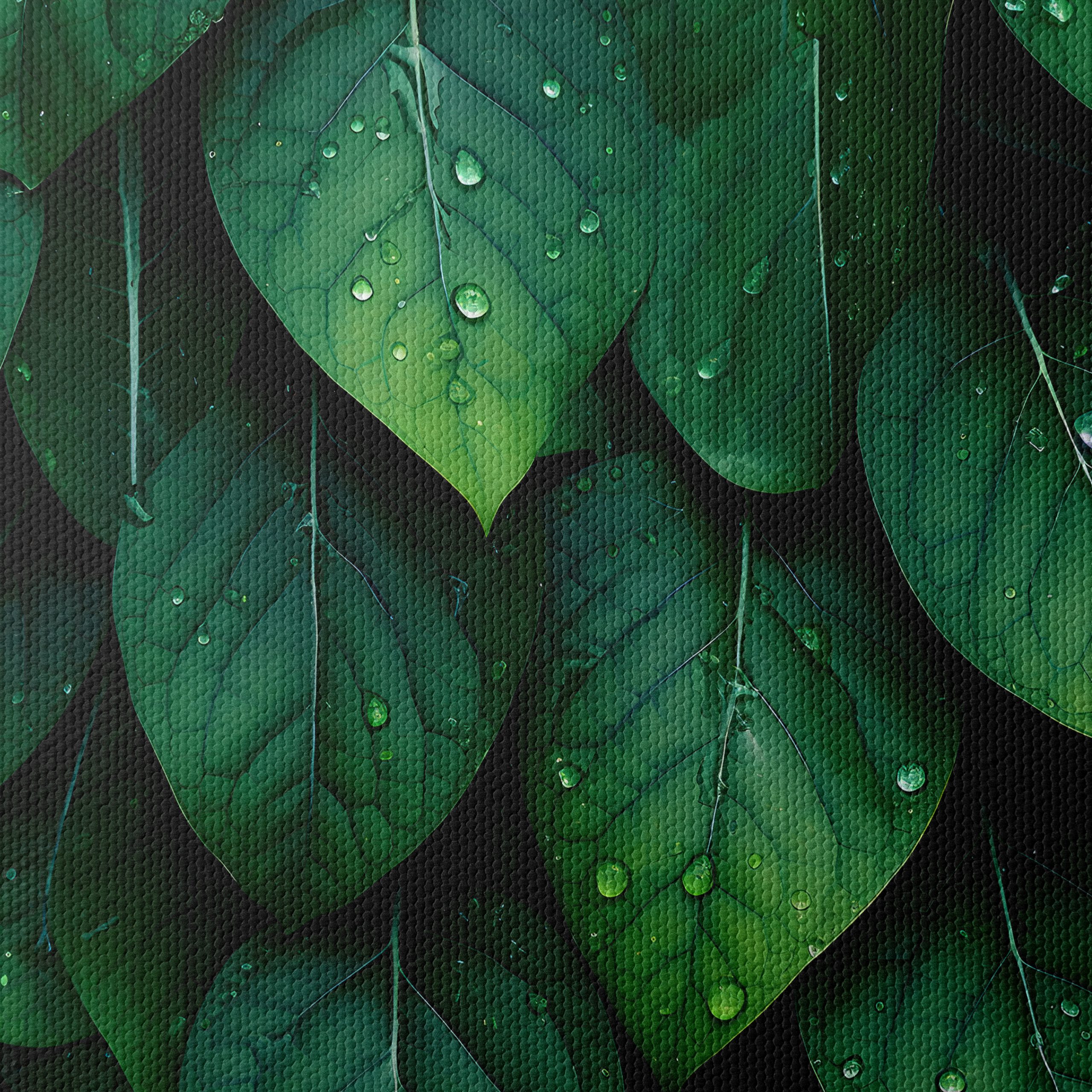 Vibrant Green Botanical Leaf Art - Image 4