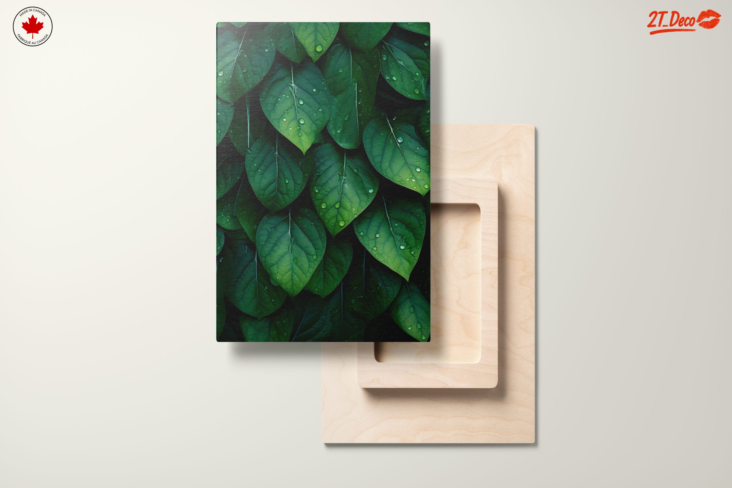 Vibrant Green Botanical Leaf Art - Image 11