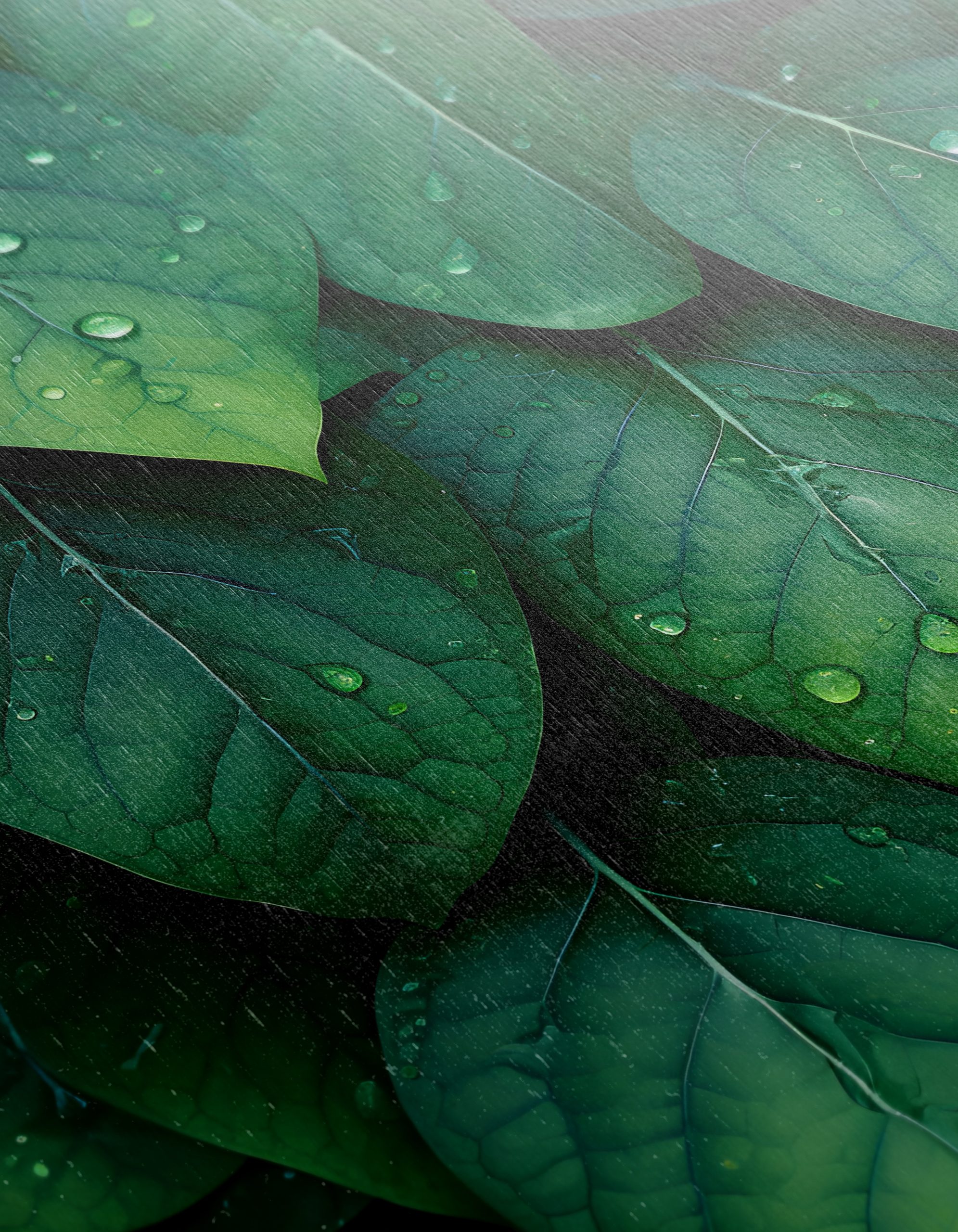 Vibrant Green Botanical Leaf Art - Image 12