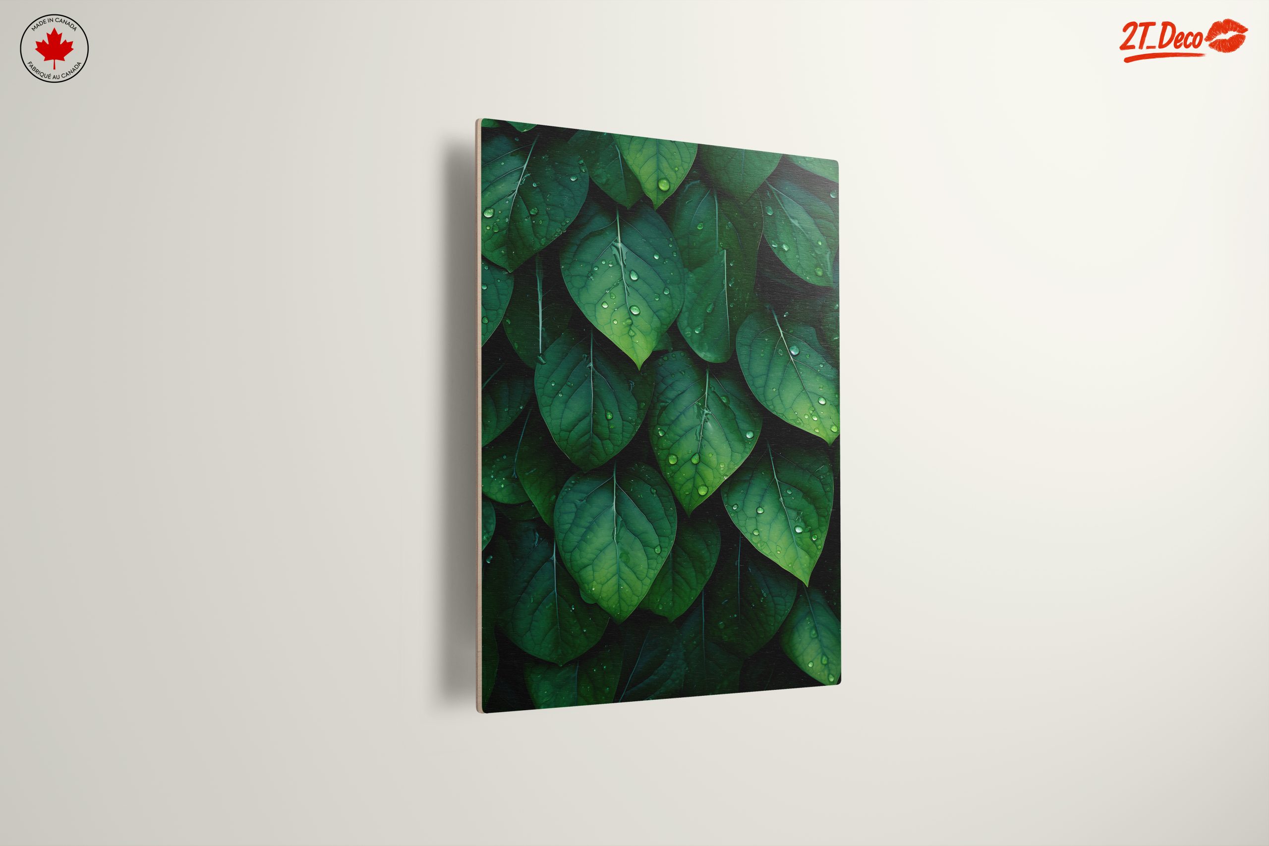 Vibrant Green Botanical Leaf Art - Image 13
