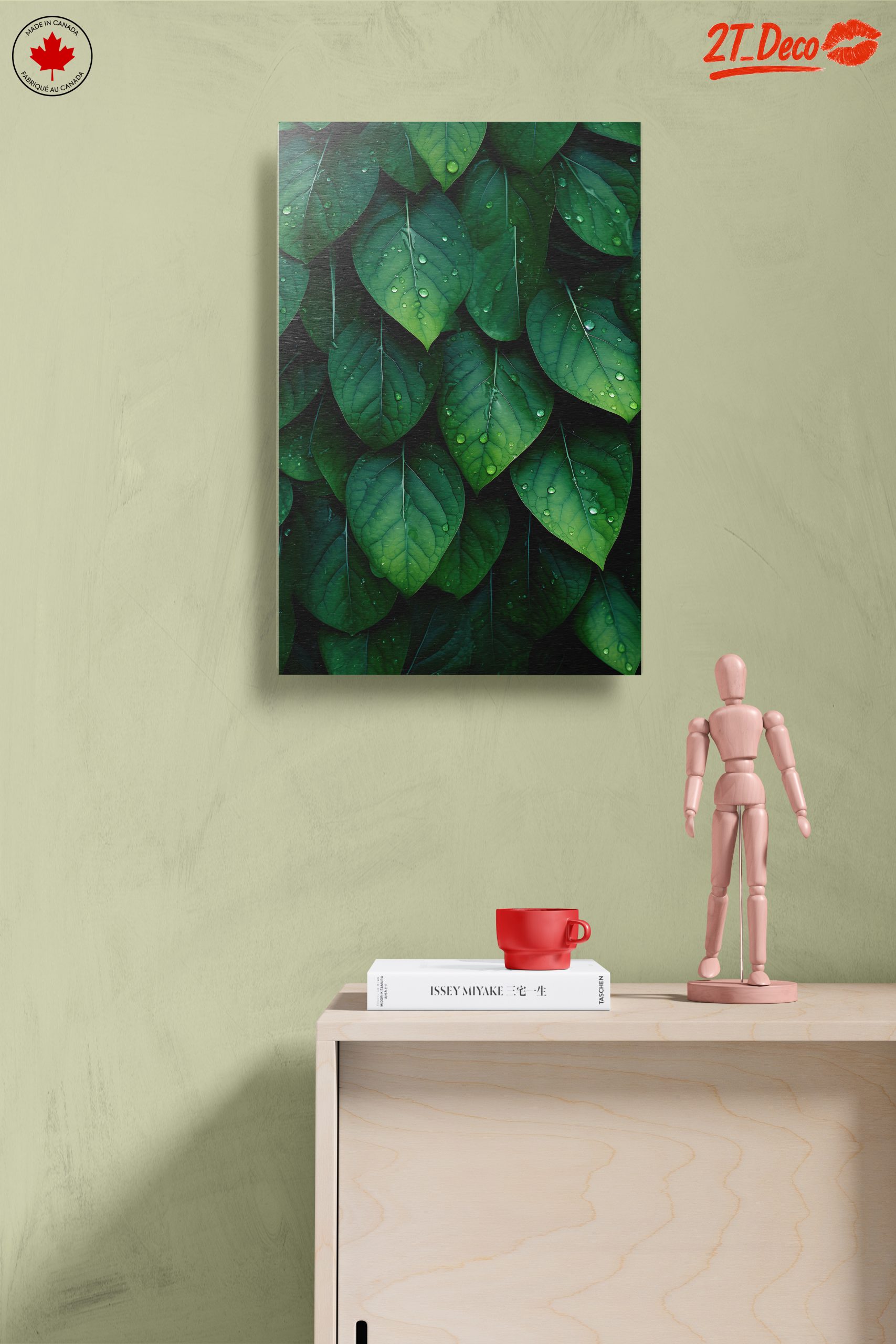 Vibrant Green Botanical Leaf Art - Image 14