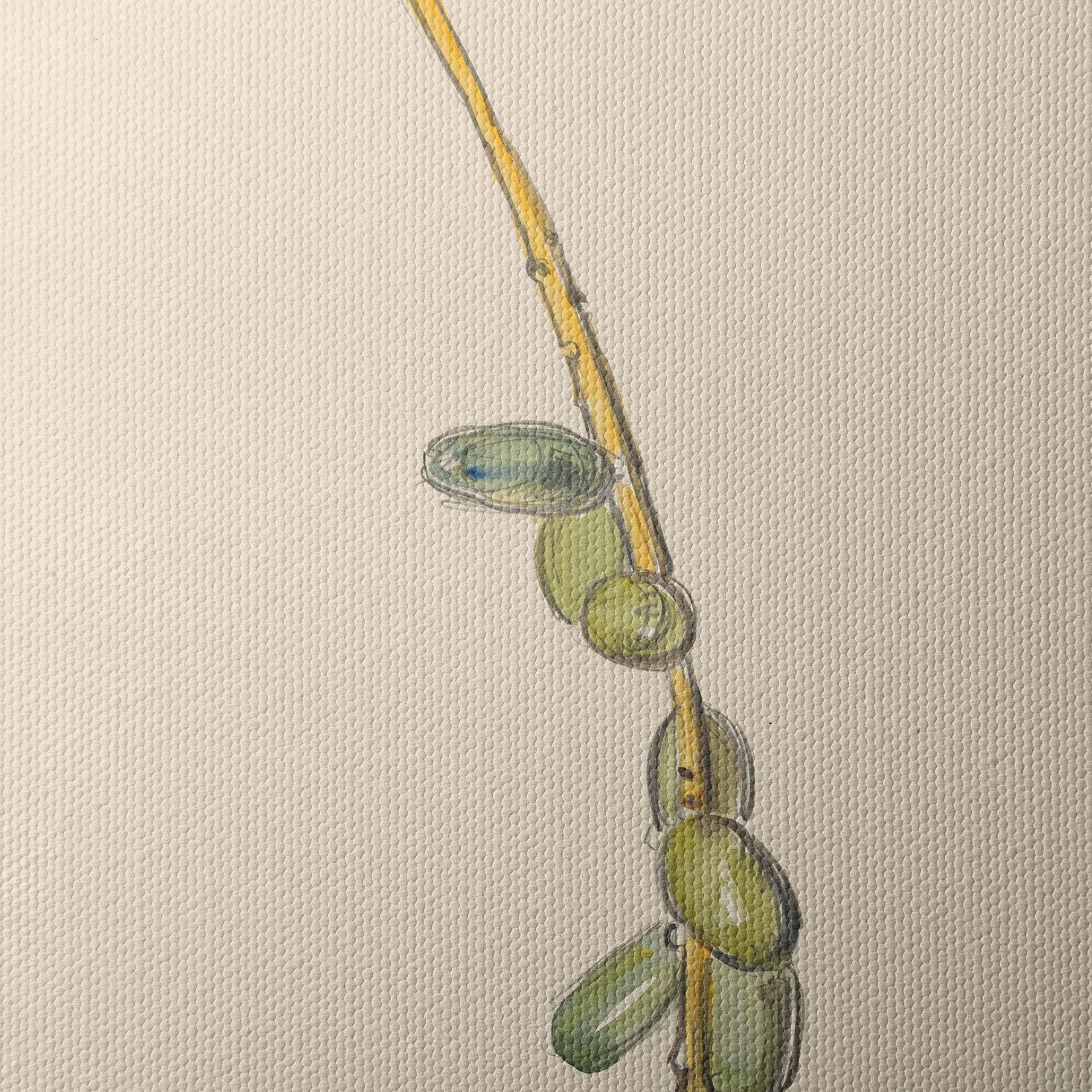 Elegant Botanical Illustration of Green Leaves - Image 4