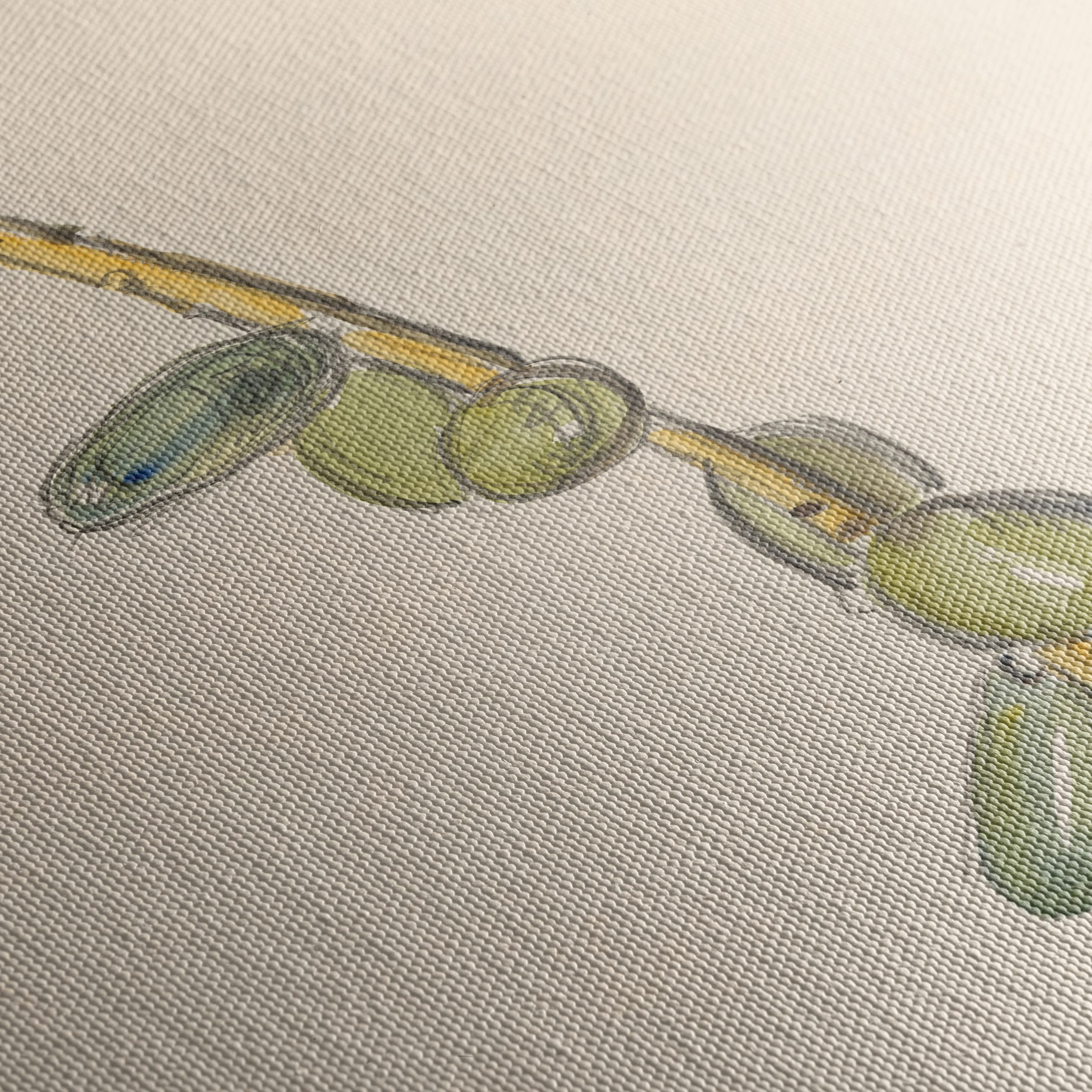 Elegant Botanical Illustration of Green Leaves - Image 5