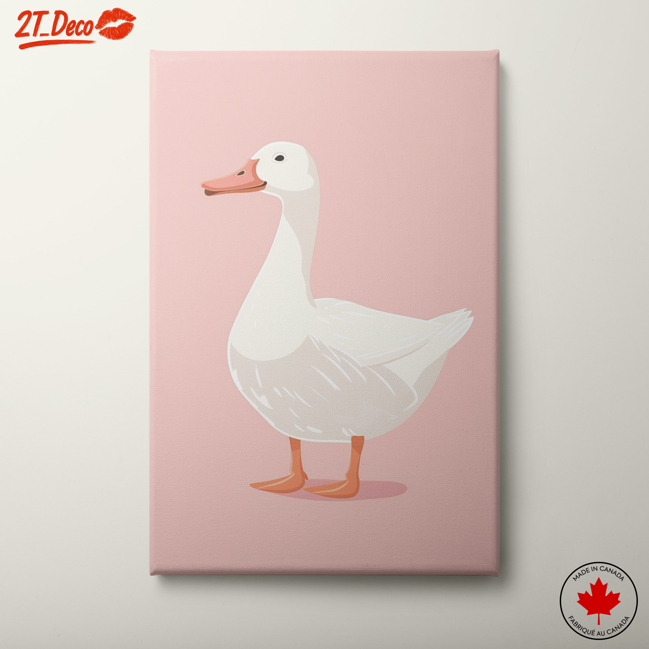 Cute Duck Illustration Art for Home