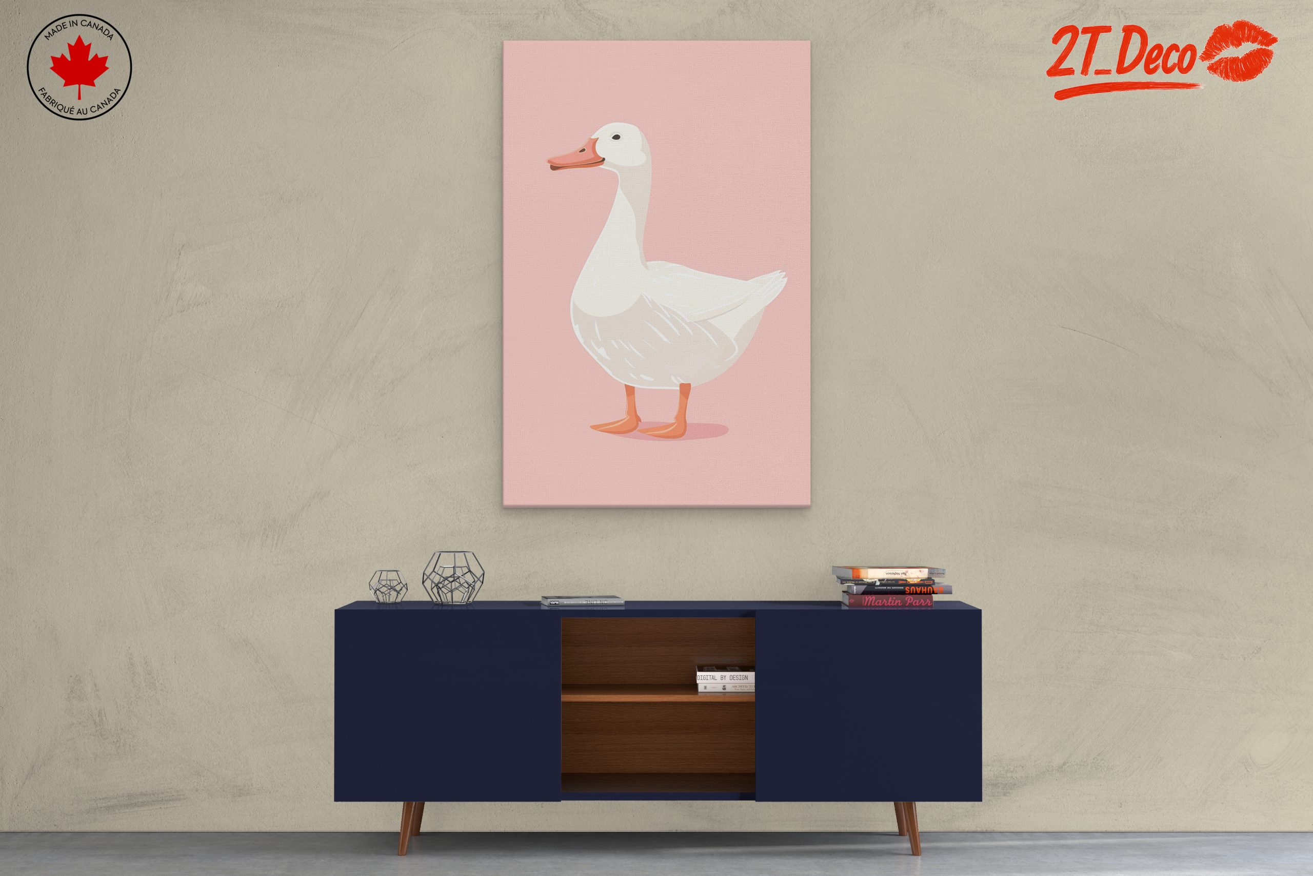 Cute Duck Illustration Art for Home - Image 3