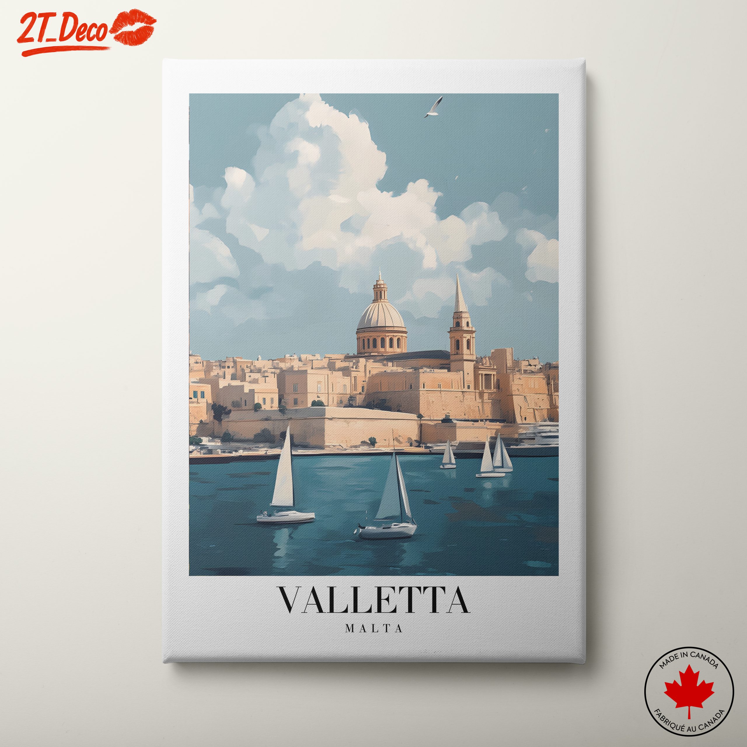 Stunning Valletta Skyline Art