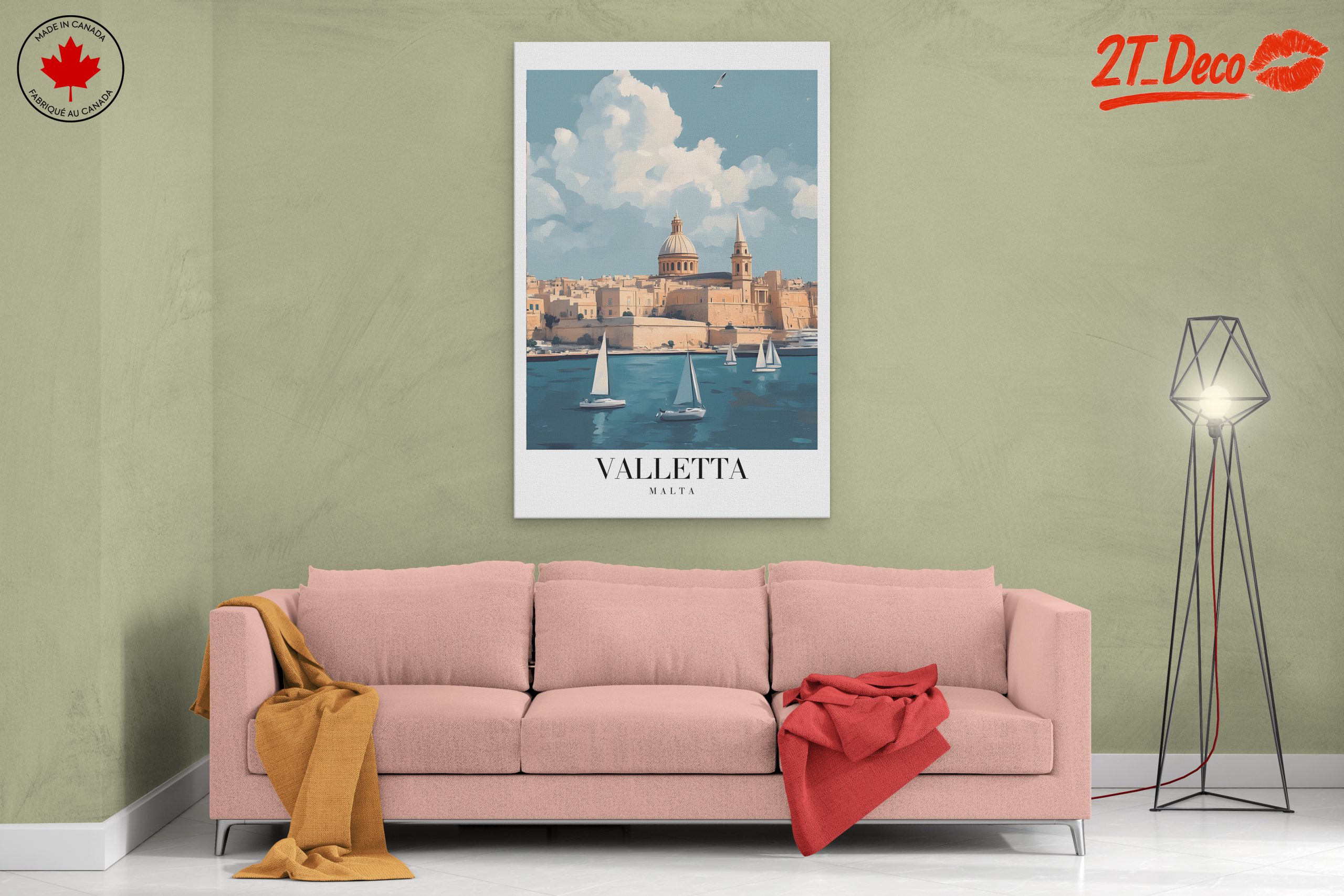 Stunning Valletta Skyline Art - Image 2