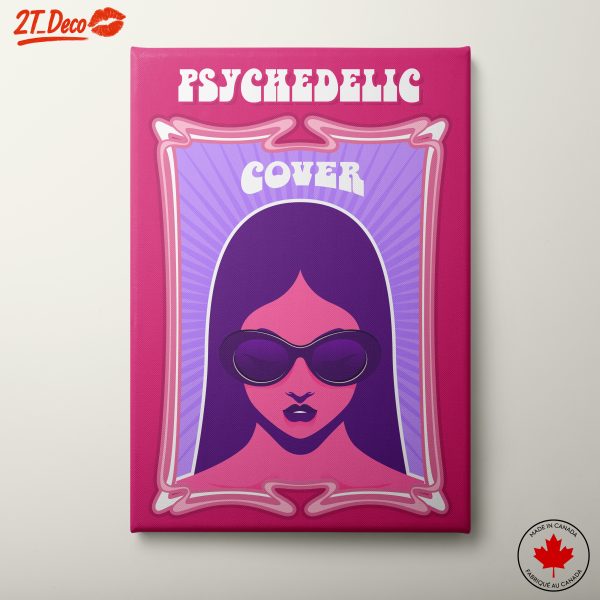 Psychedelic Cover Artwork with Bold Colors