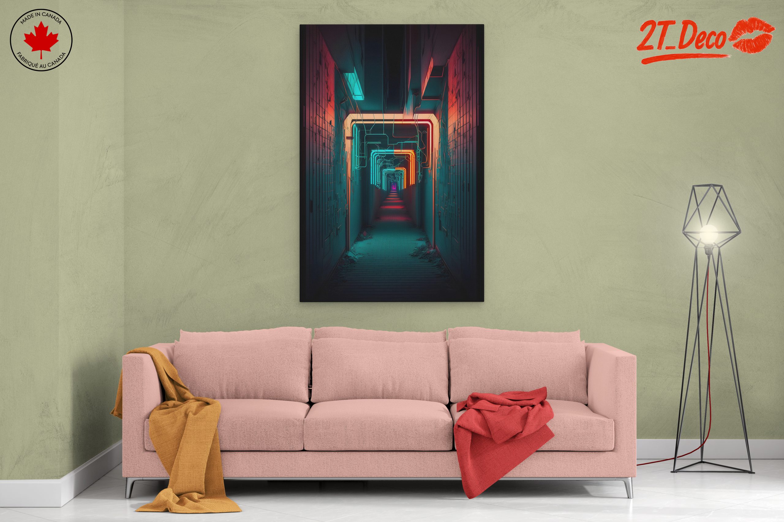 Vibrant Neon Urban Landscape Design - Image 2