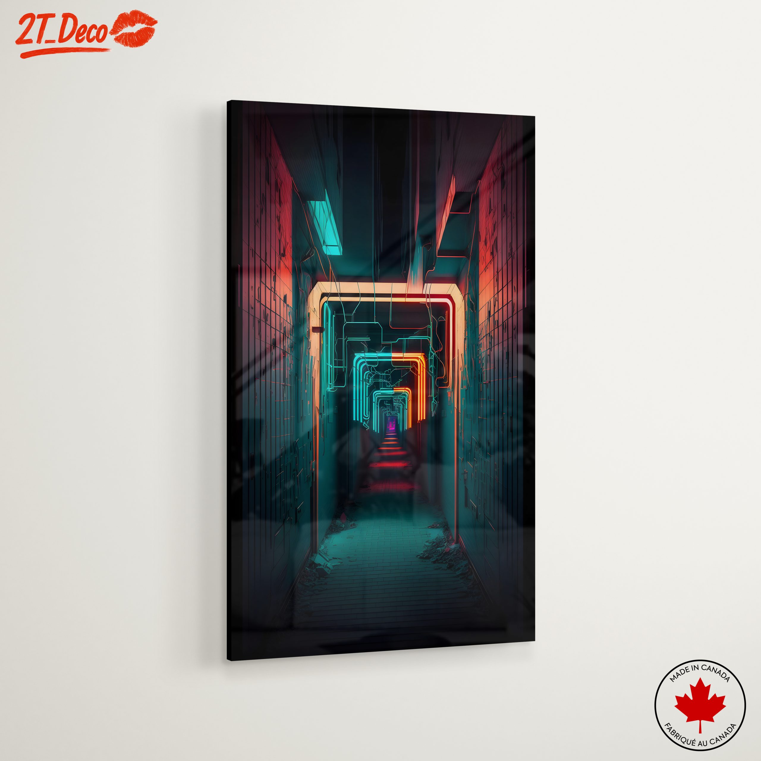 Vibrant Neon Urban Landscape Design - Image 6