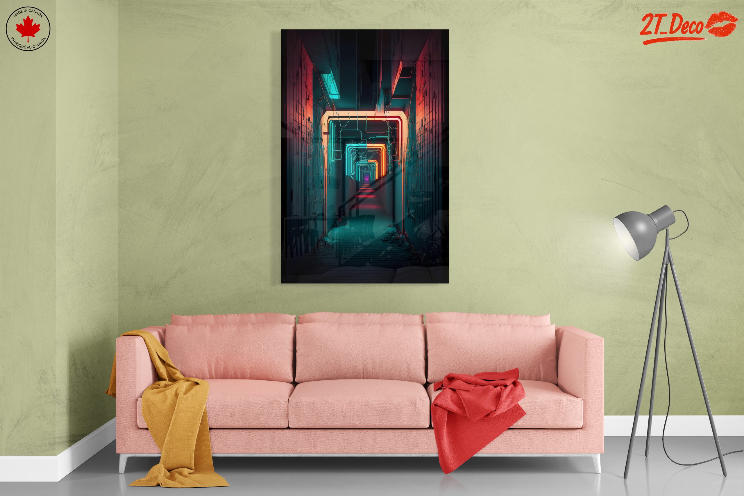 Vibrant Neon Urban Landscape Design - Image 7