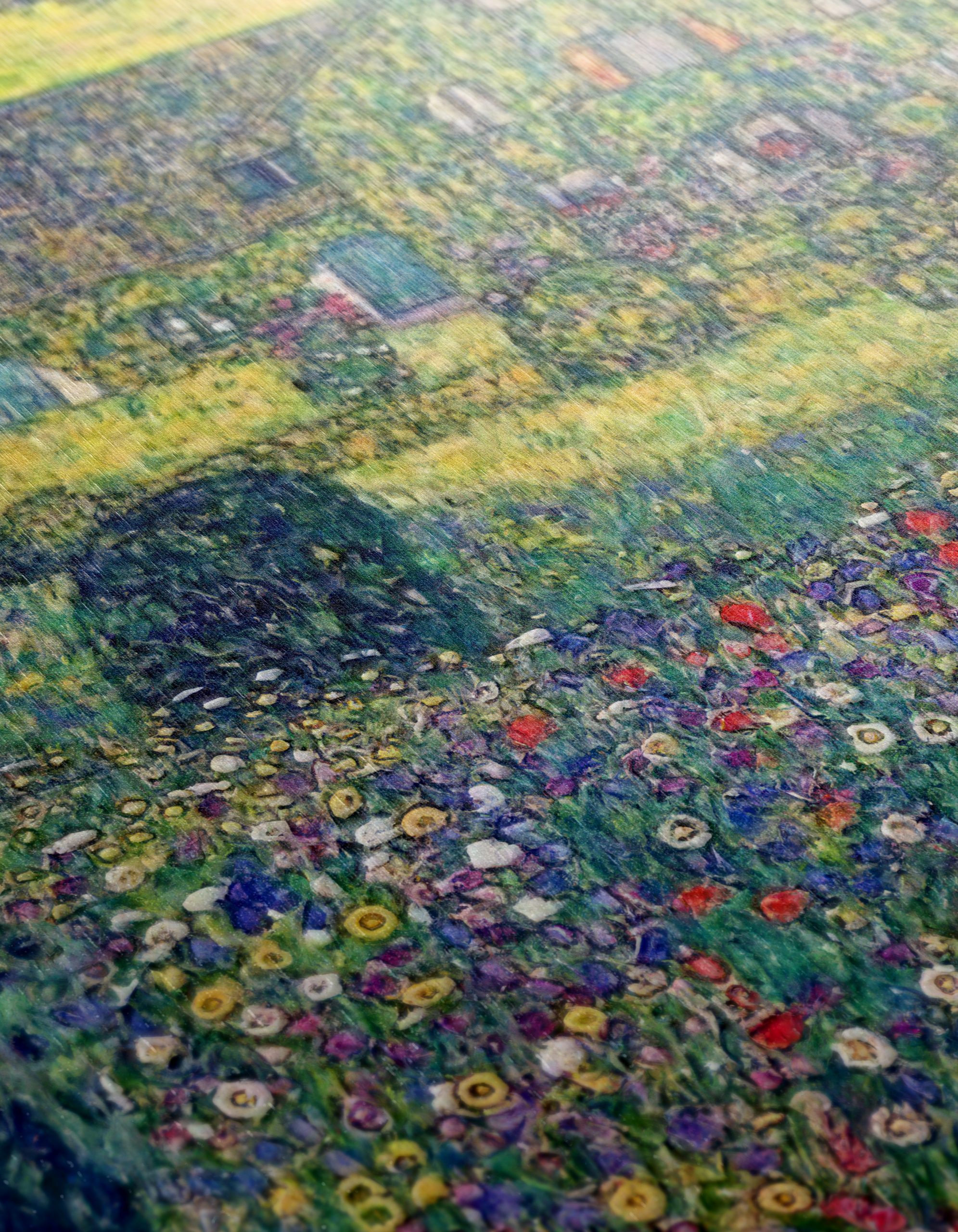 Vibrant Floral Landscape with House - Image 12