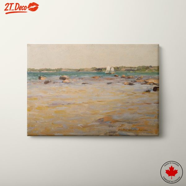 Serene Coastal Landscape with Sailboats 2