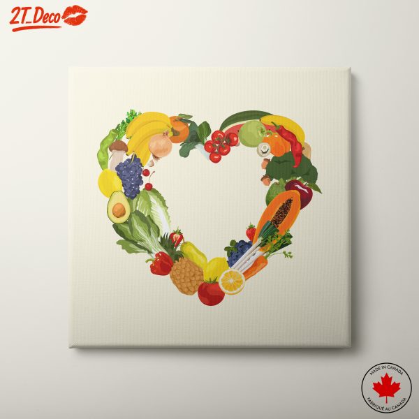 Heart-Shaped Abstract Food Art