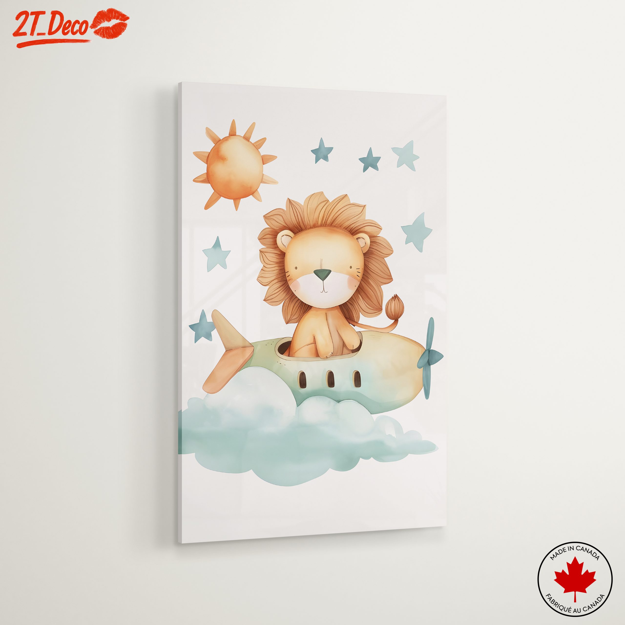 Playful Lion in an Airplane - Image 6
