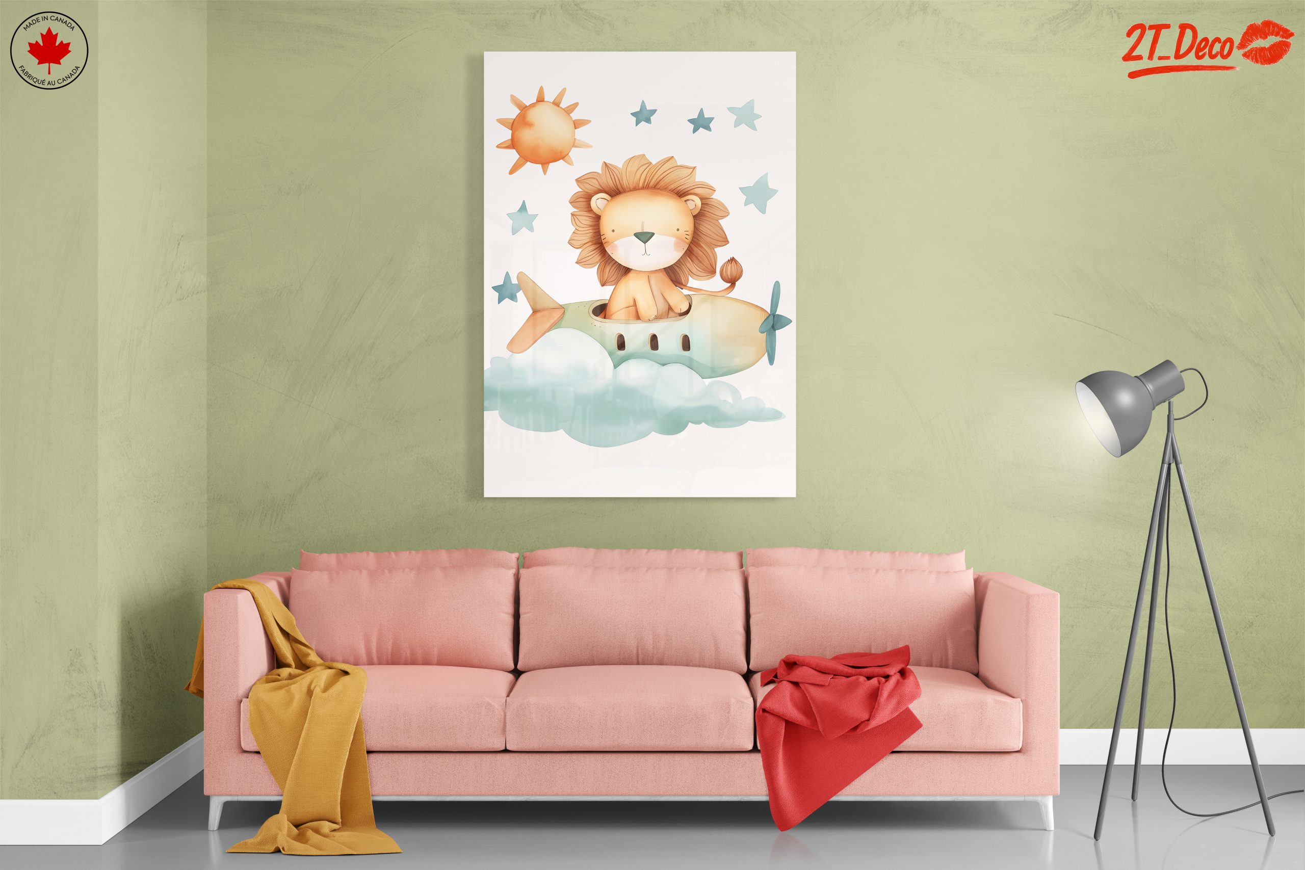 Playful Lion in an Airplane - Image 7