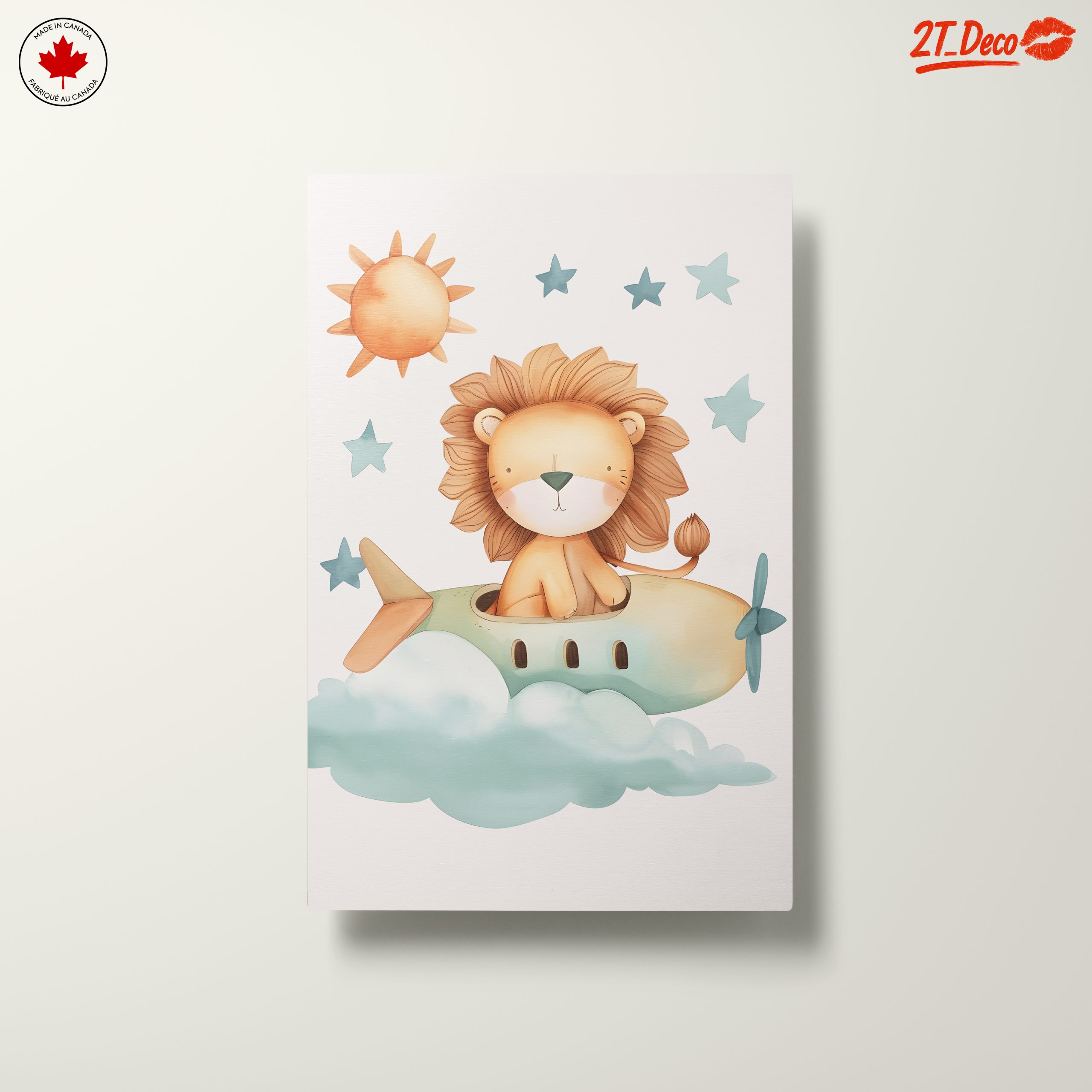 Playful Lion in an Airplane - Image 10