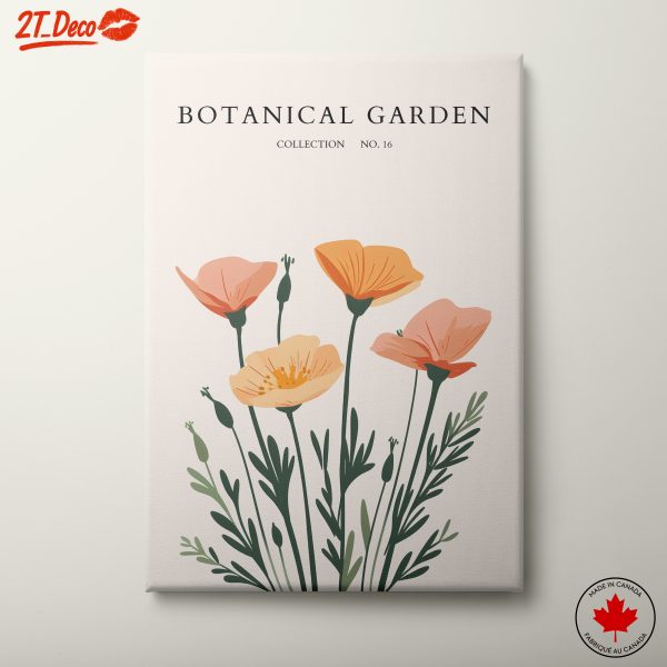 Charming Floral Botanical Garden Artwork