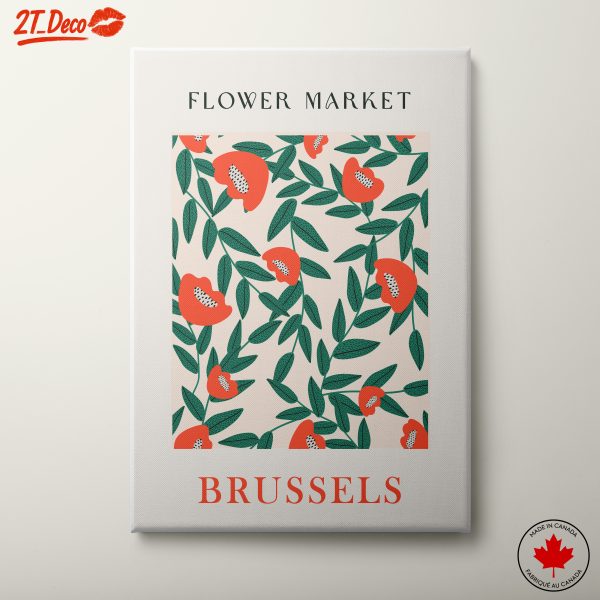 Flower Market Art Print Featuring Colorful Floral Design