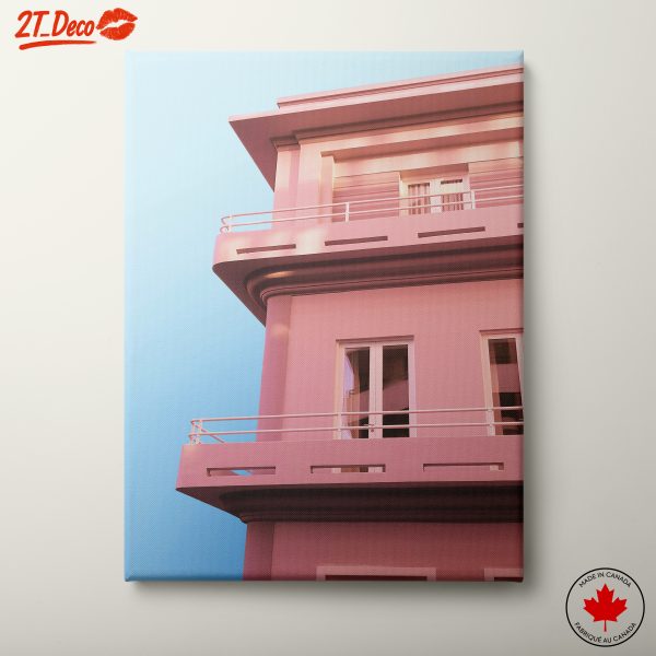 Contemporary Pink Architectural Structure