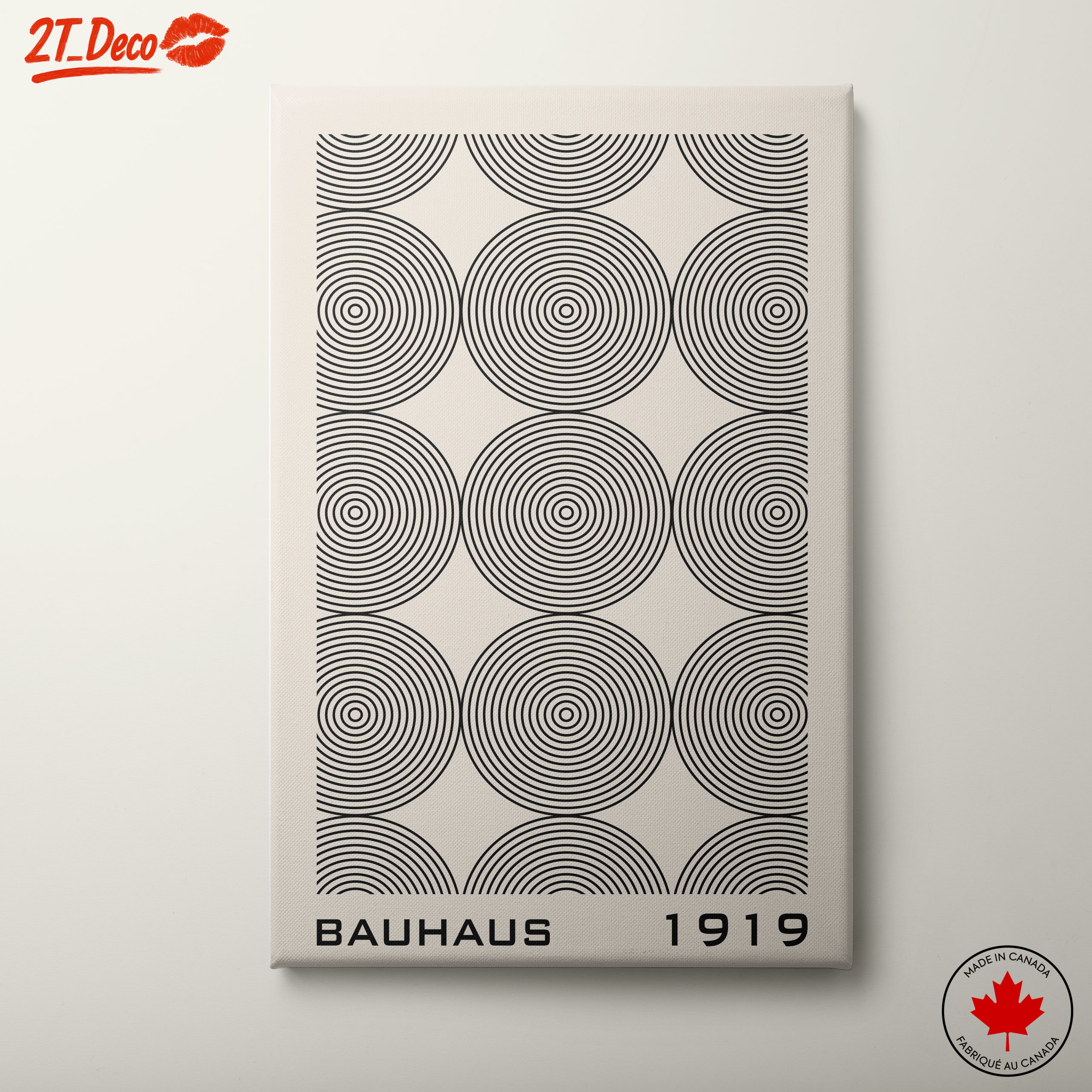 Bauhaus Circle Pattern Art