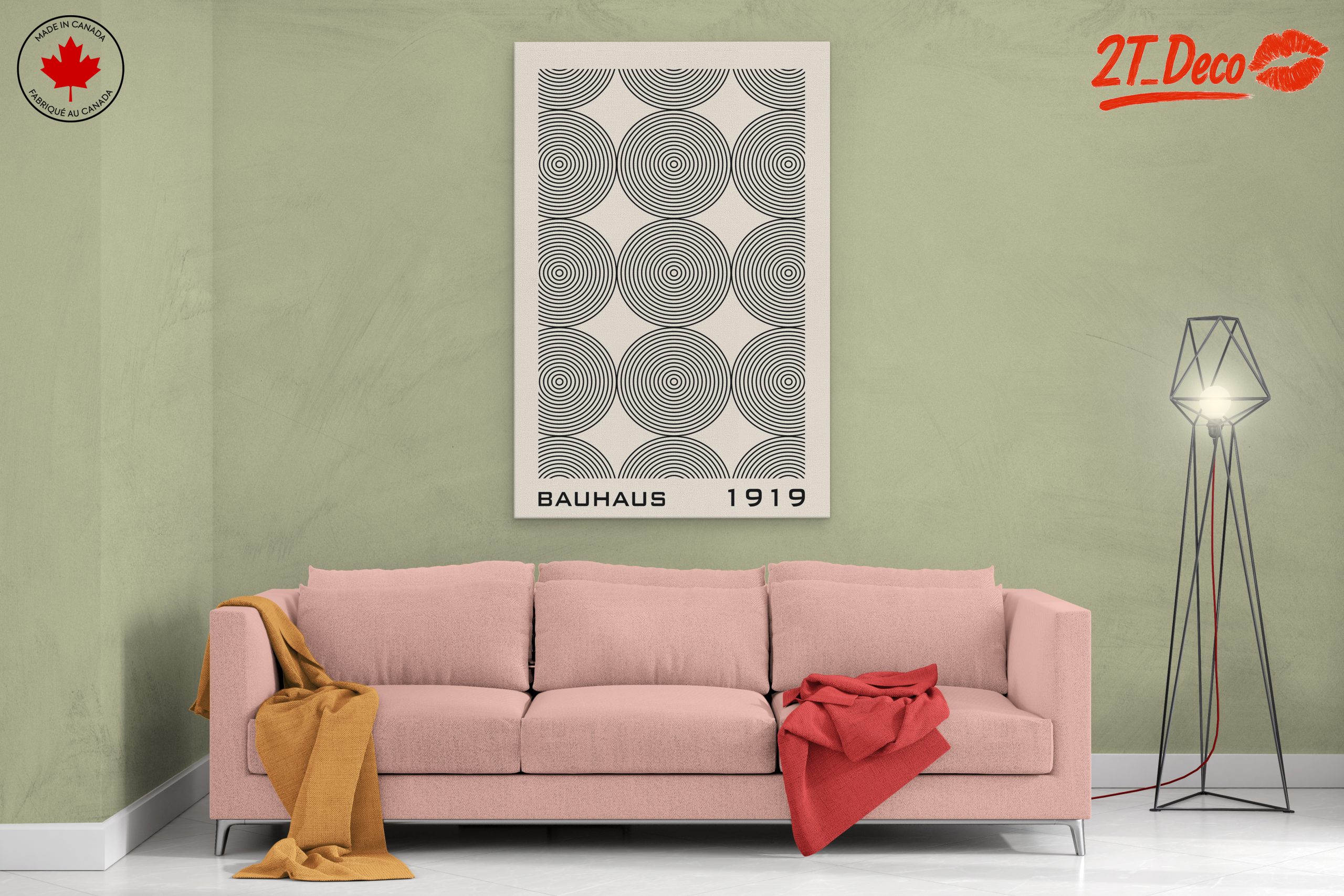 Bauhaus Circle Pattern Art - Image 2