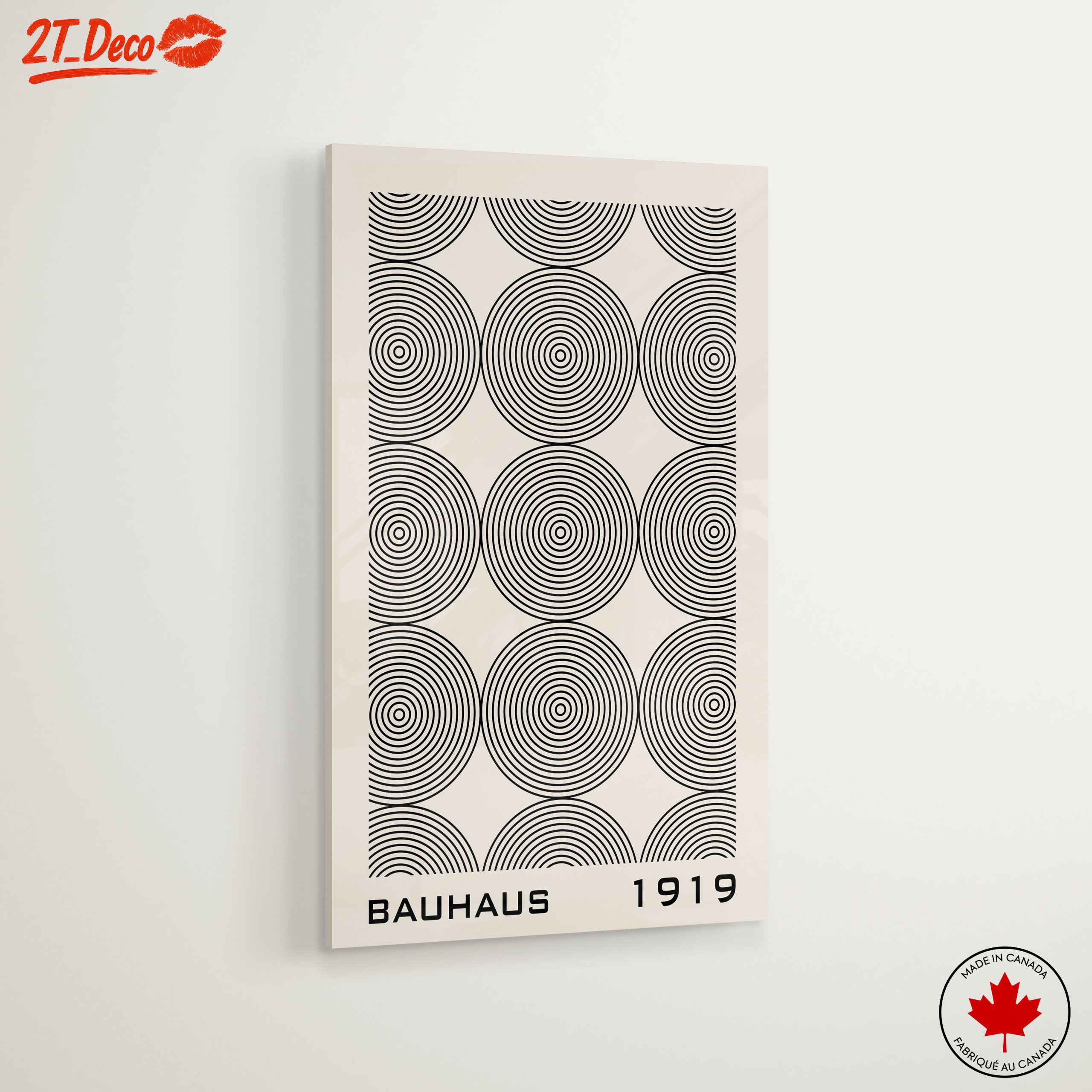 Bauhaus Circle Pattern Art - Image 6