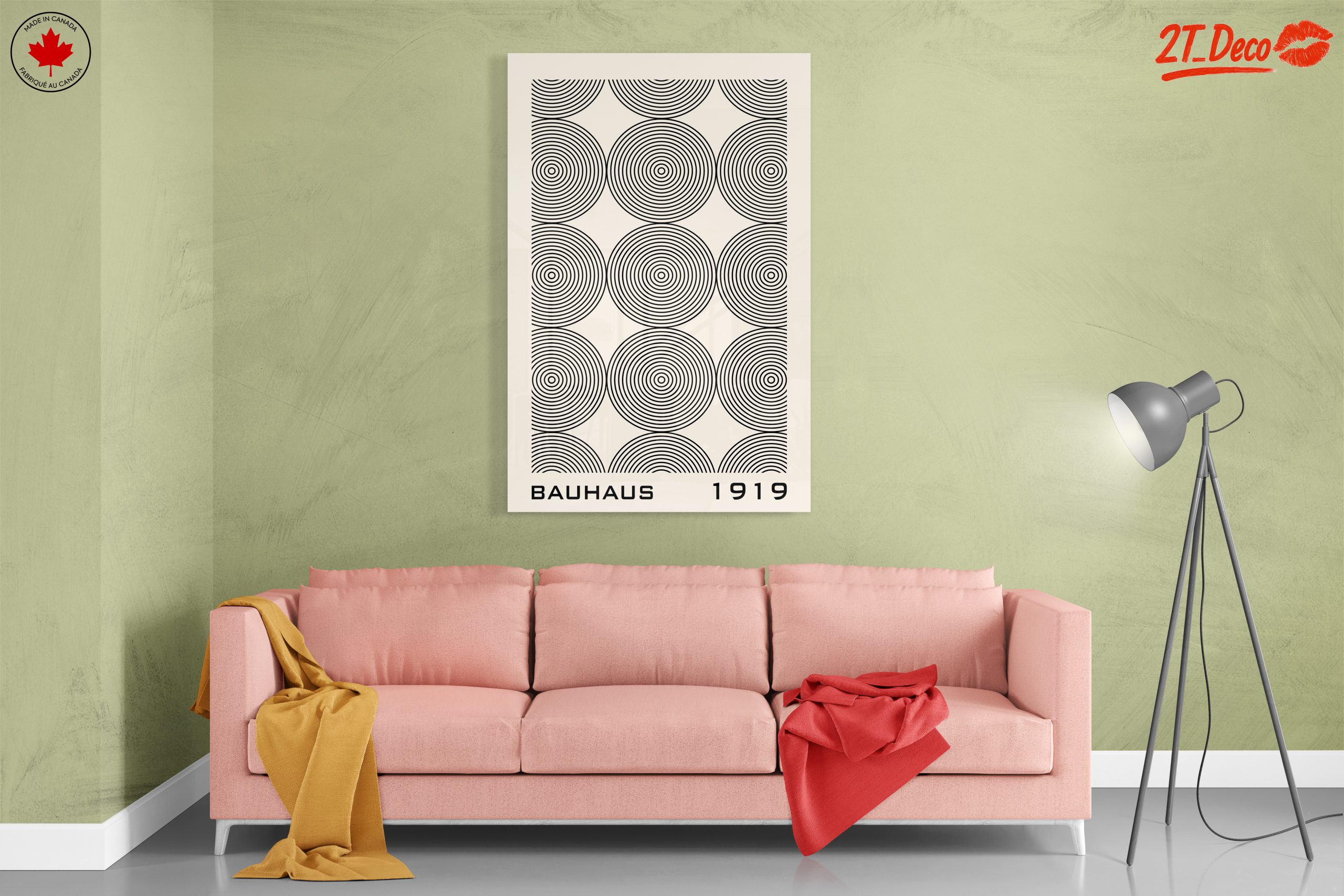 Bauhaus Circle Pattern Art - Image 7
