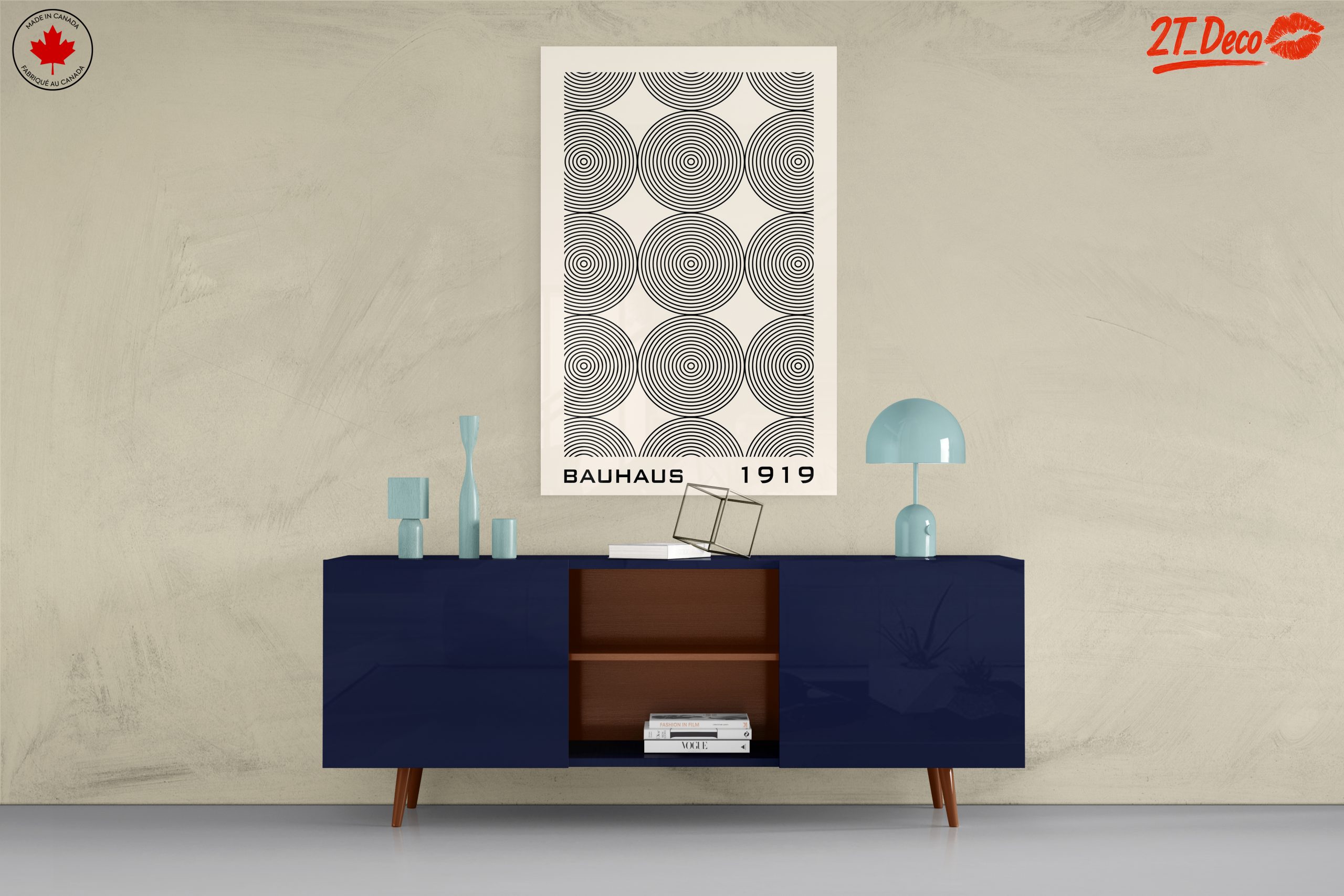 Bauhaus Circle Pattern Art - Image 8