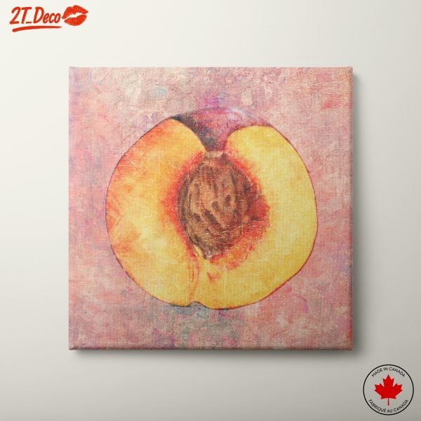 Abstract Peach Art for Modern Kitchens