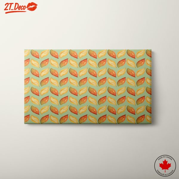 Colorful Botanical Leaf Pattern Art