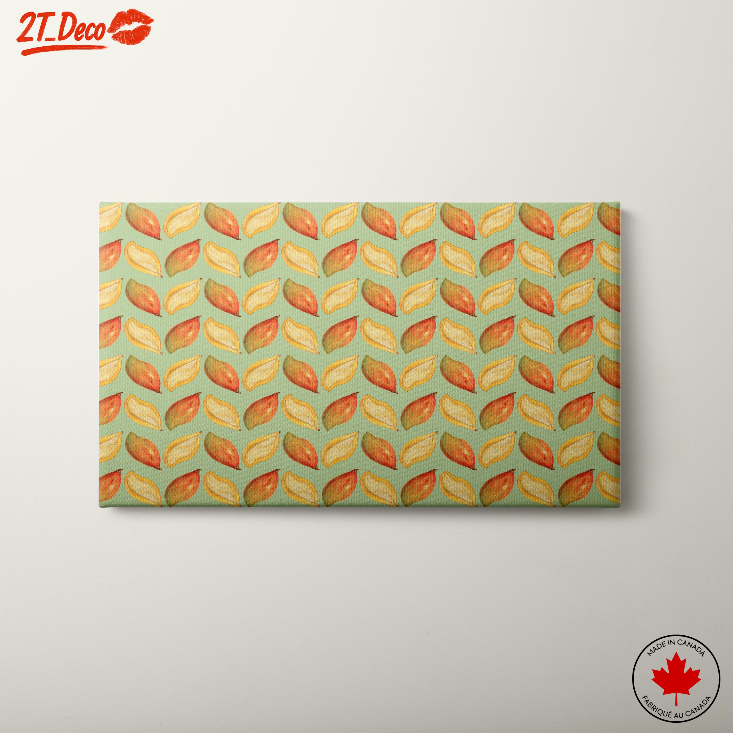 Colorful Botanical Leaf Pattern Art
