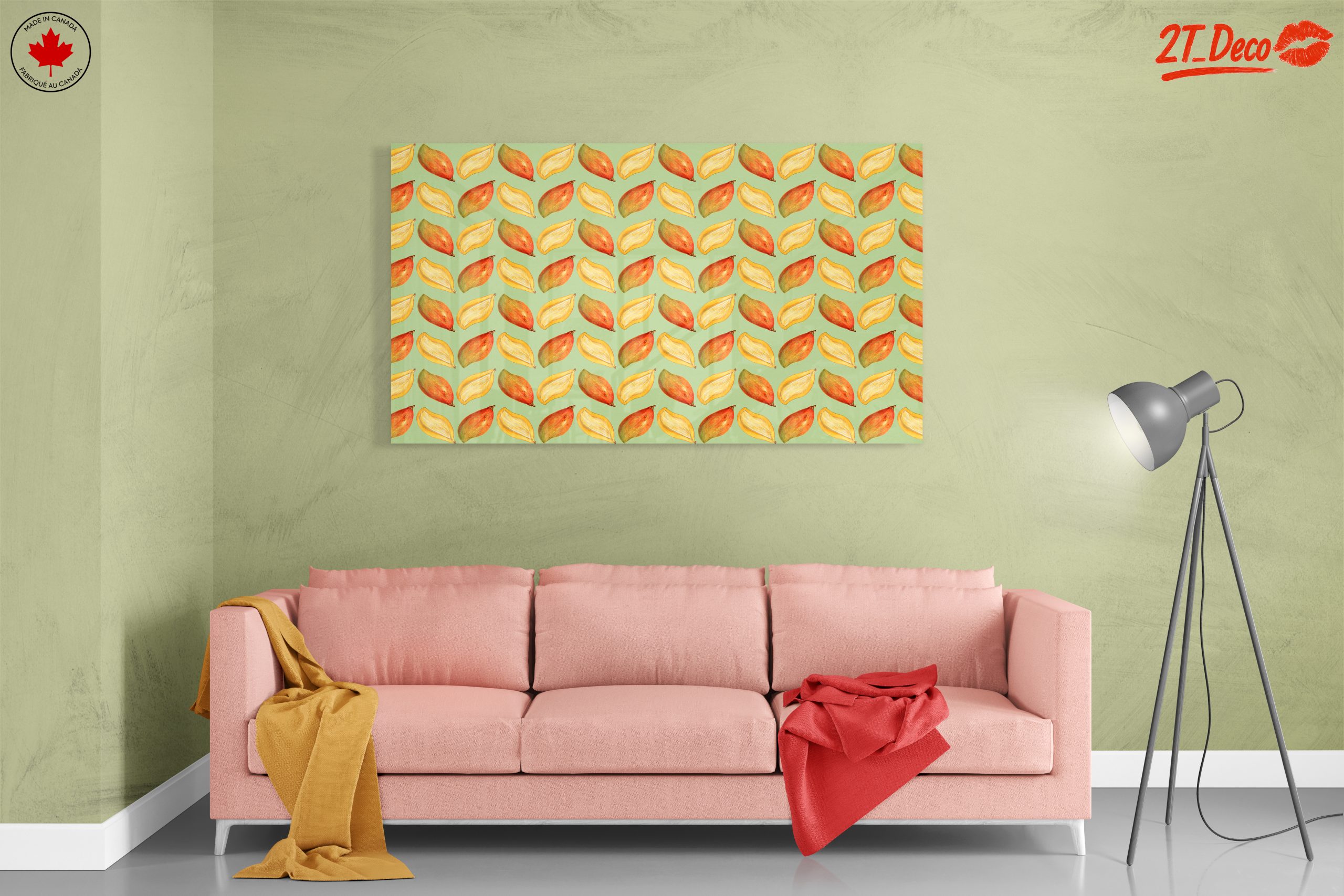 Colorful Botanical Leaf Pattern Art - Image 7