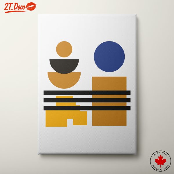 Modern Geometric Abstract Art Composition