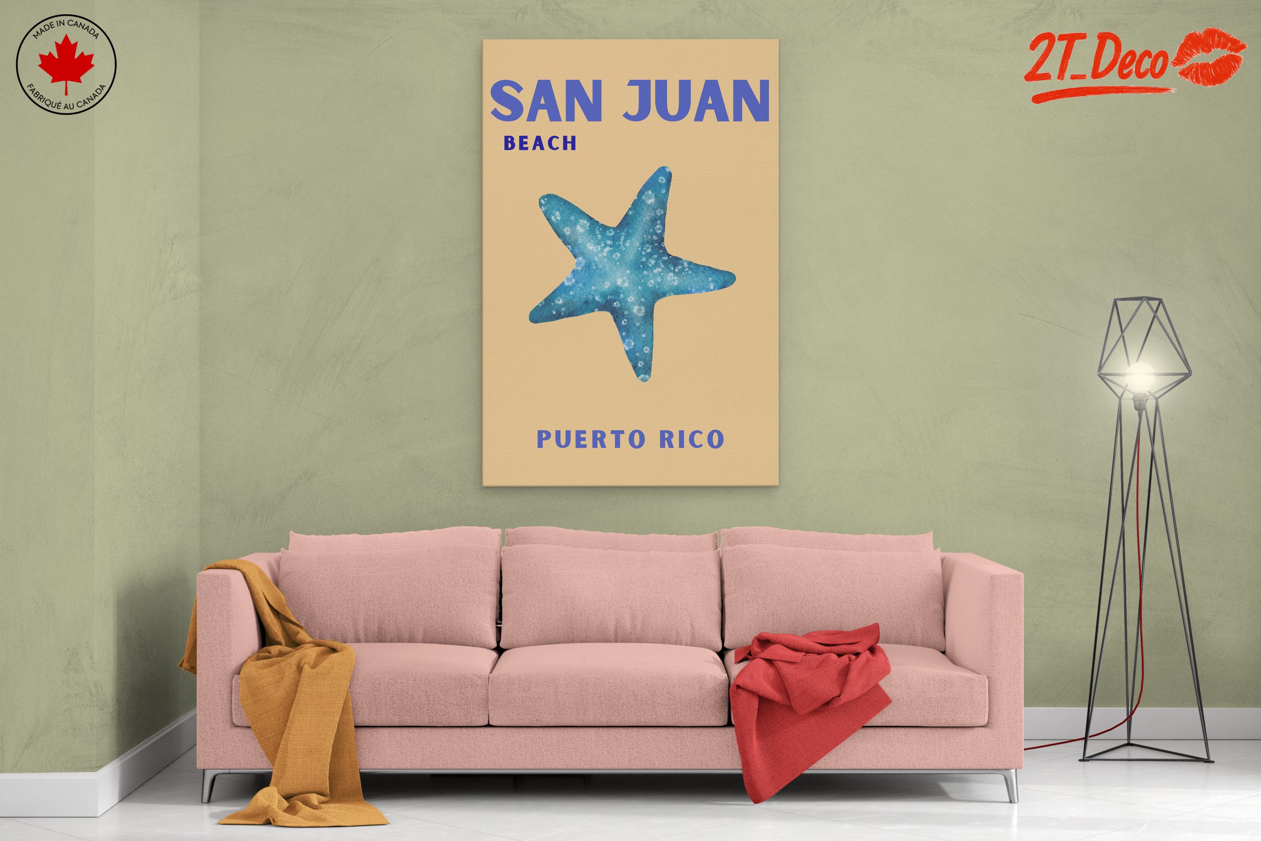 San Juan Beach Starfish Art - Image 2