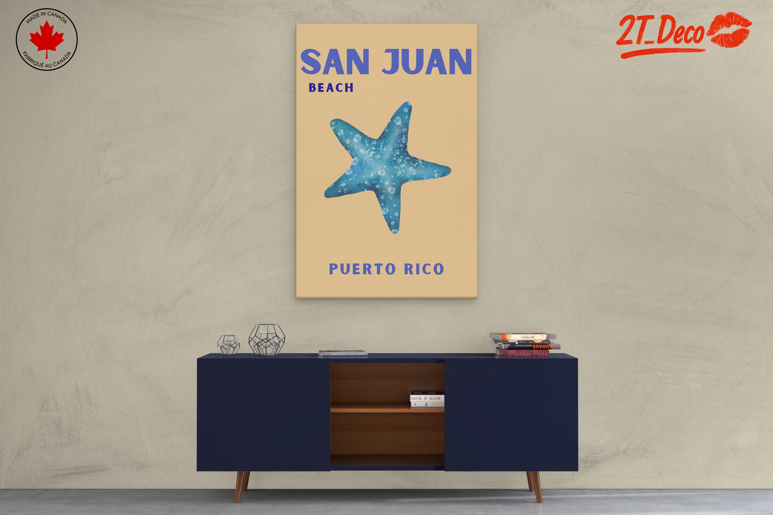 San Juan Beach Starfish Art - Image 3