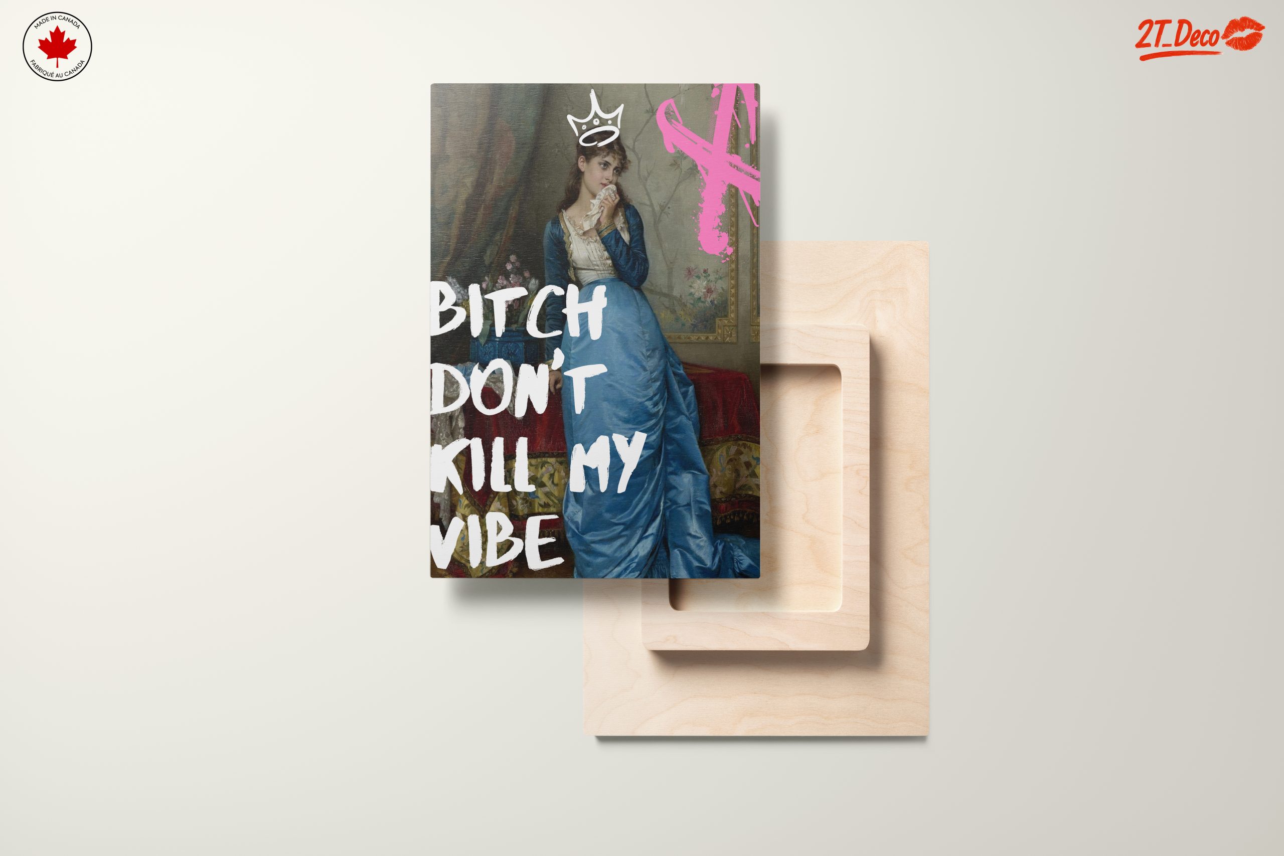 Contemporary Pop Art Portrait with Bold Text - Image 11