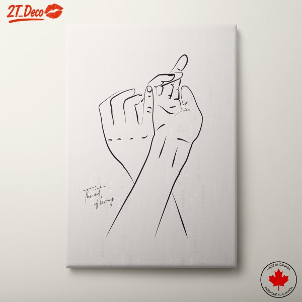 Elegant Minimalist Hand Art