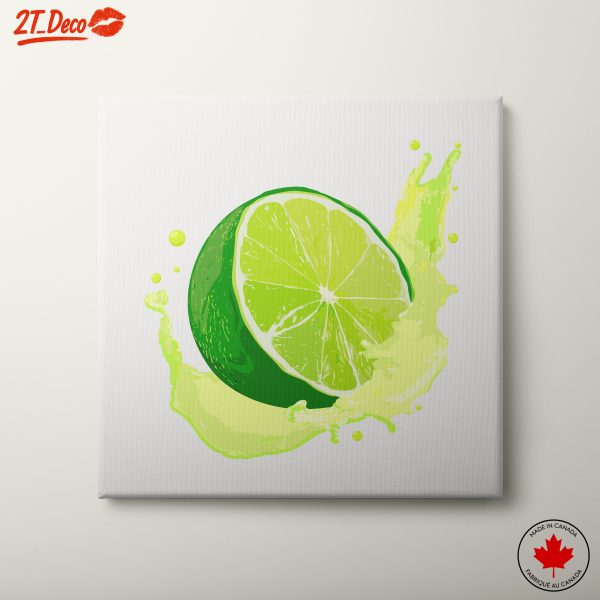 Vibrant Lime Splash Artwork