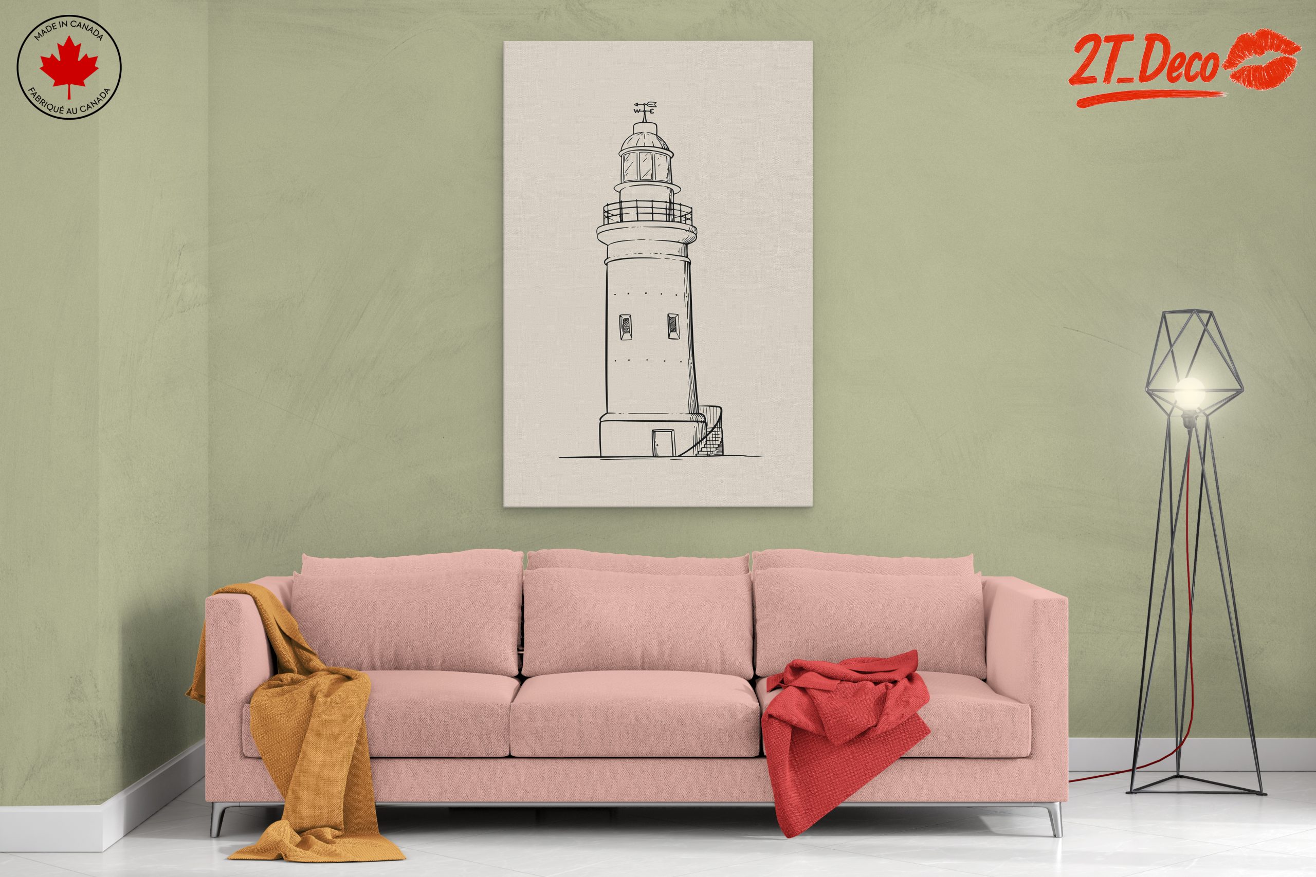 Lighthouse Adventure Landscape Art - Image 2