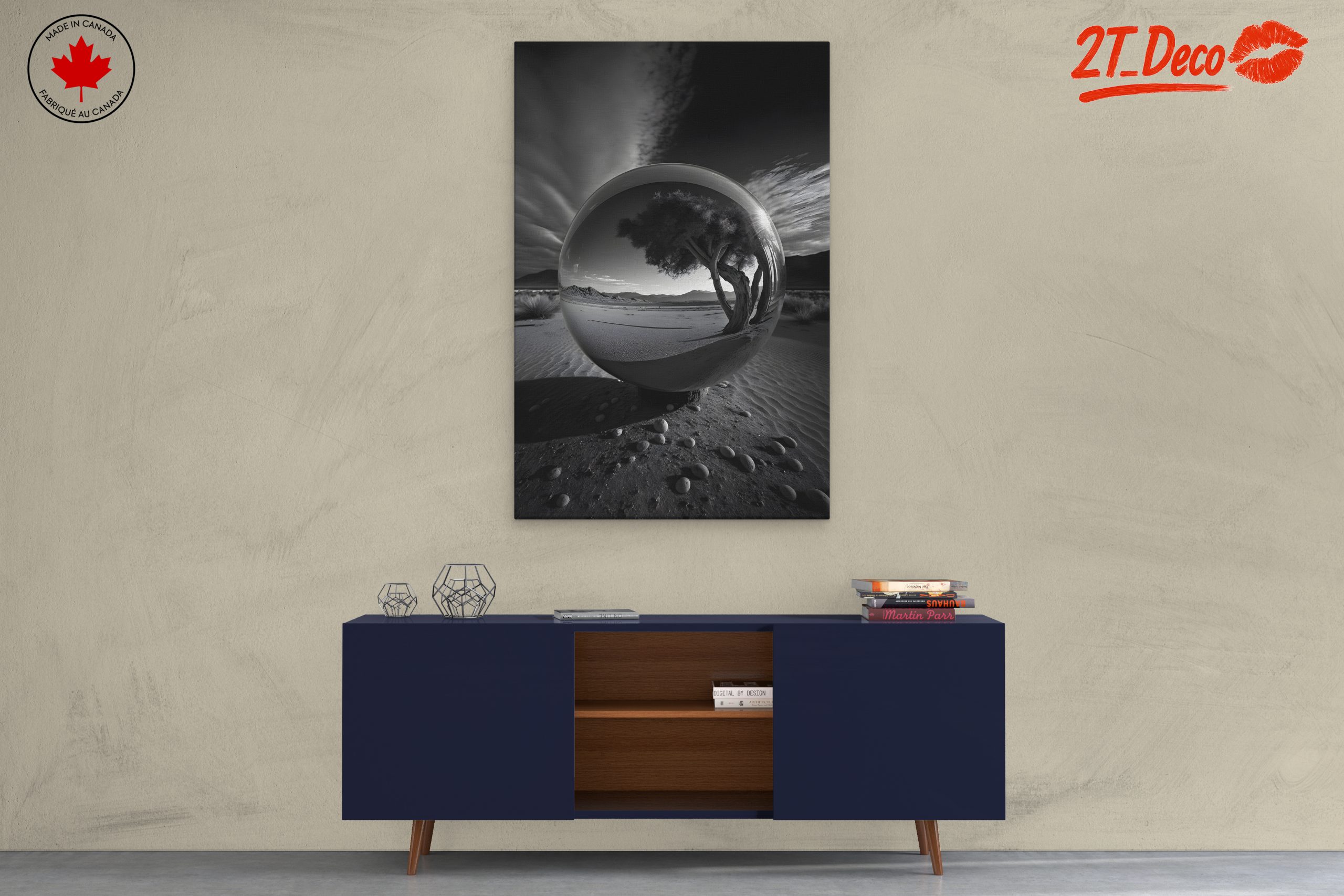 Reflective Landscape with Tree - Image 3