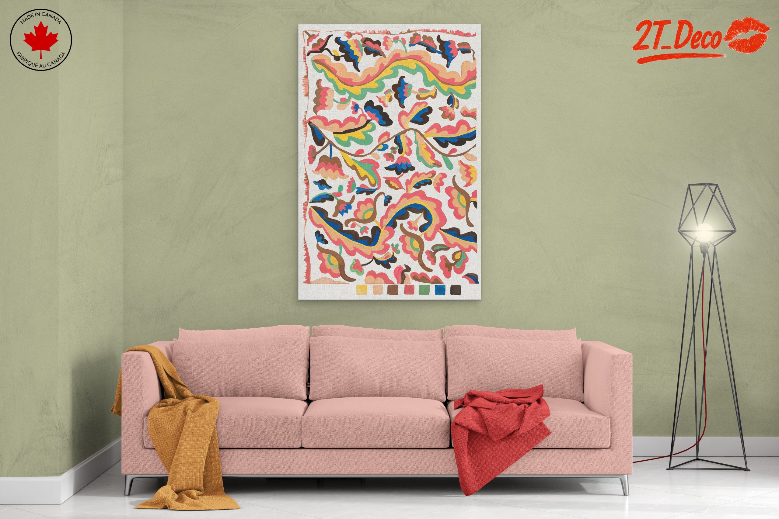 Colorful Abstract Floral Art for Modern Spaces 2 - Image 2